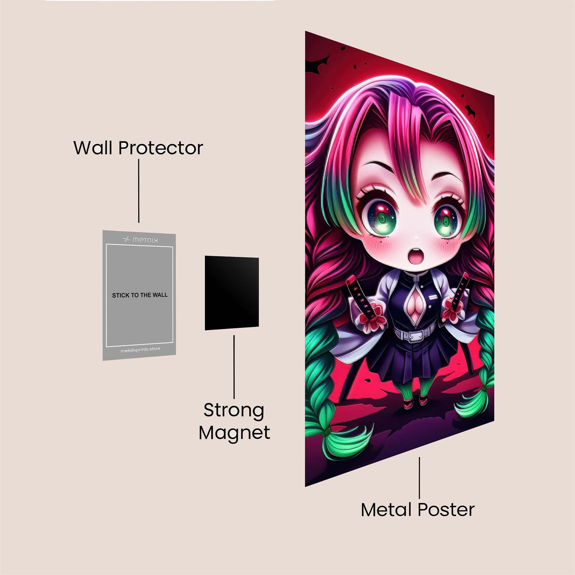 Mitsuri Menace Safe Wall Magnetic / M