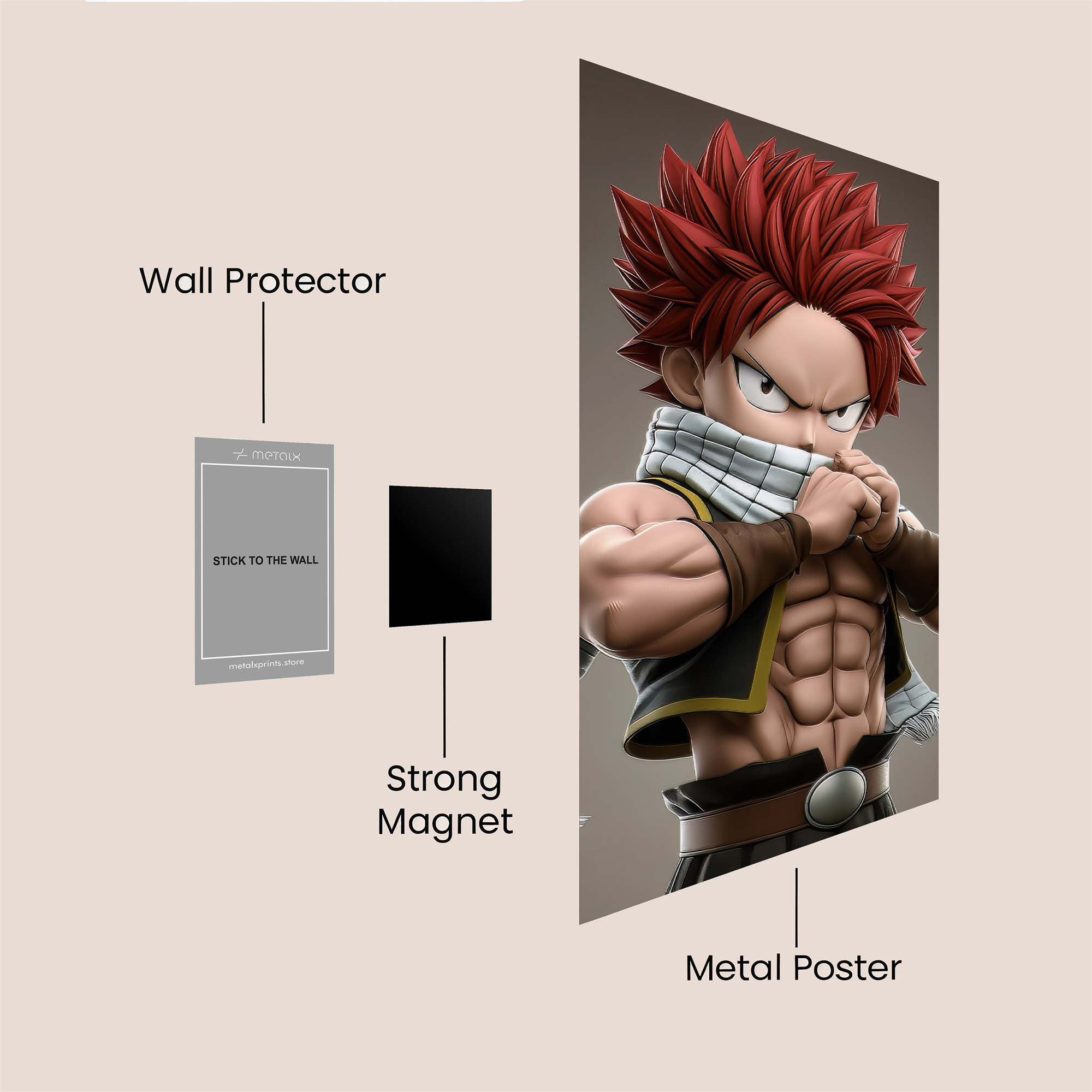 Natsu Fierce Safe Wall Magnetic / M