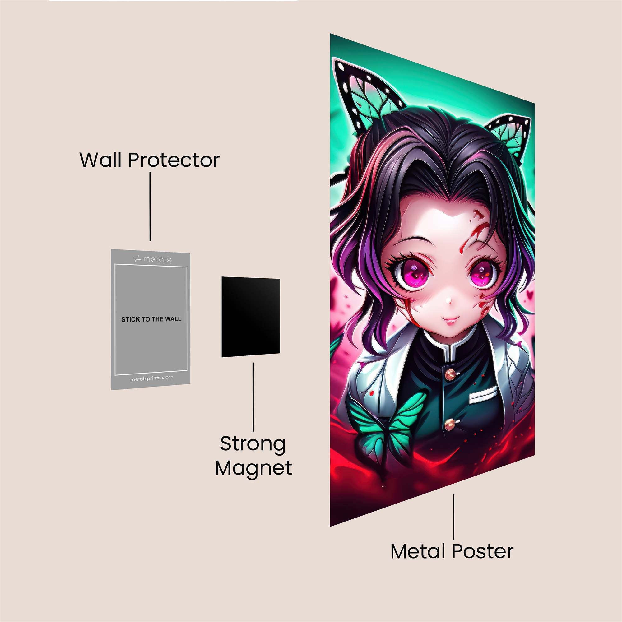 Nezuko Elegance Safe Wall Magnetic / M