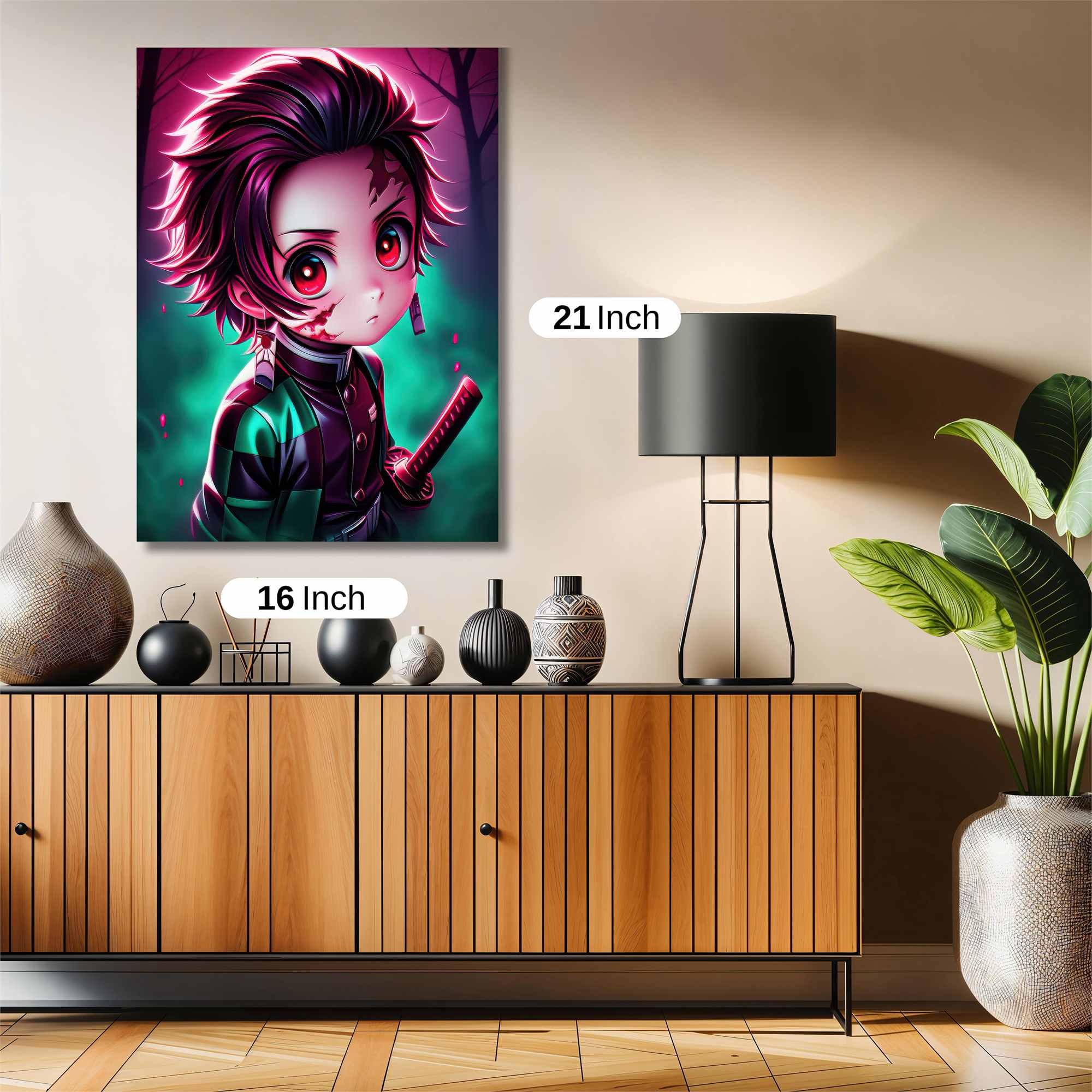 Tanjiro Twilight Safe Wall Magnetic / M