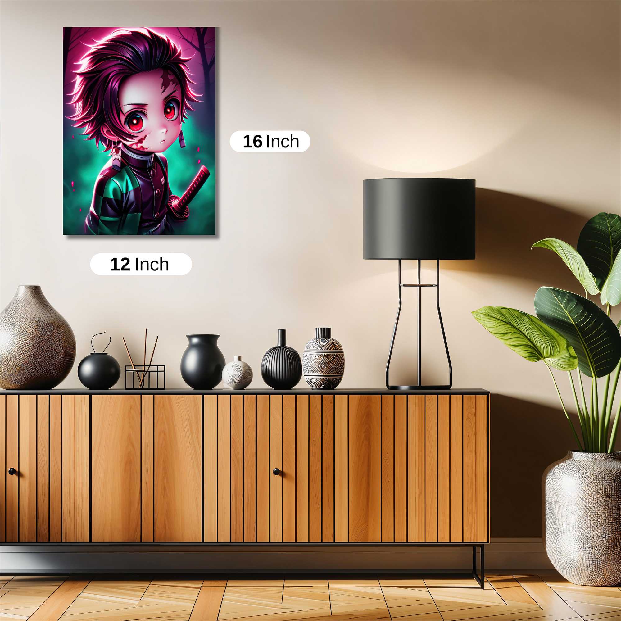 Tanjiro Twilight Safe Wall Magnetic / M