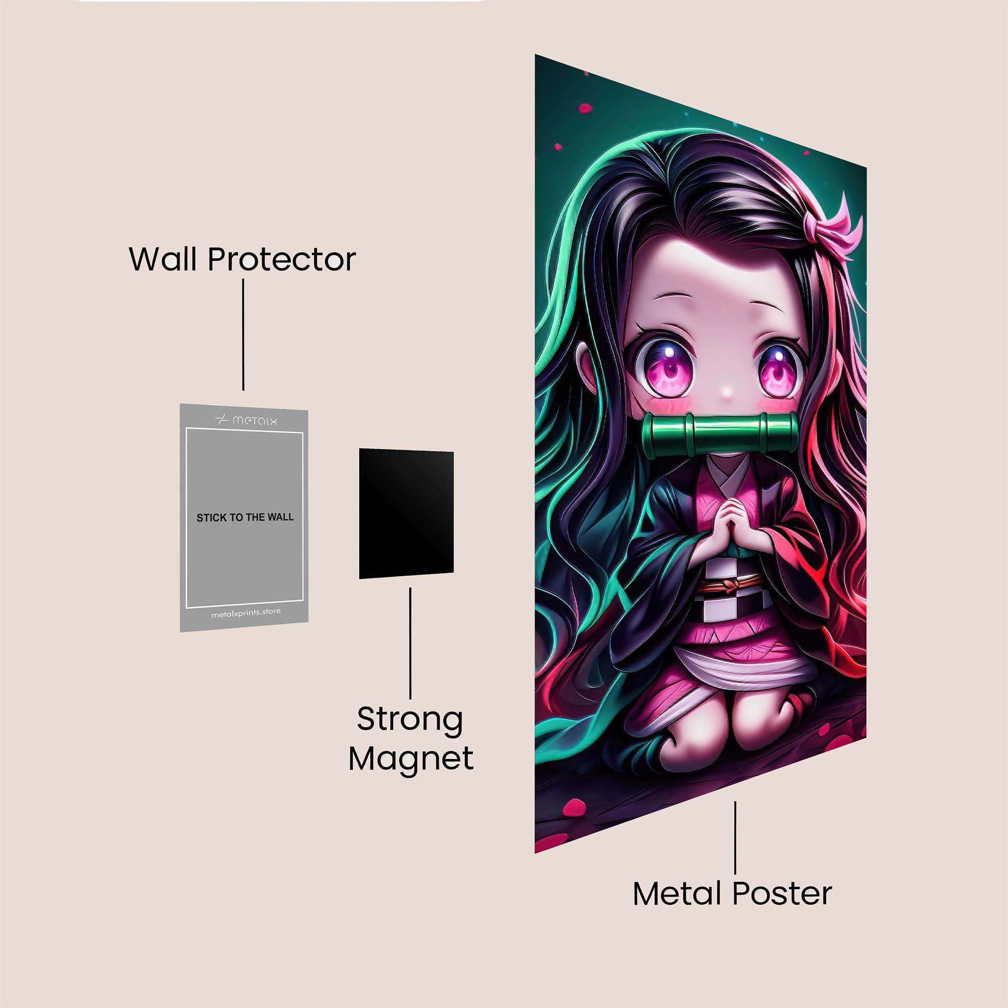 Nezuko Enchanted Safe Wall Magnetic / M