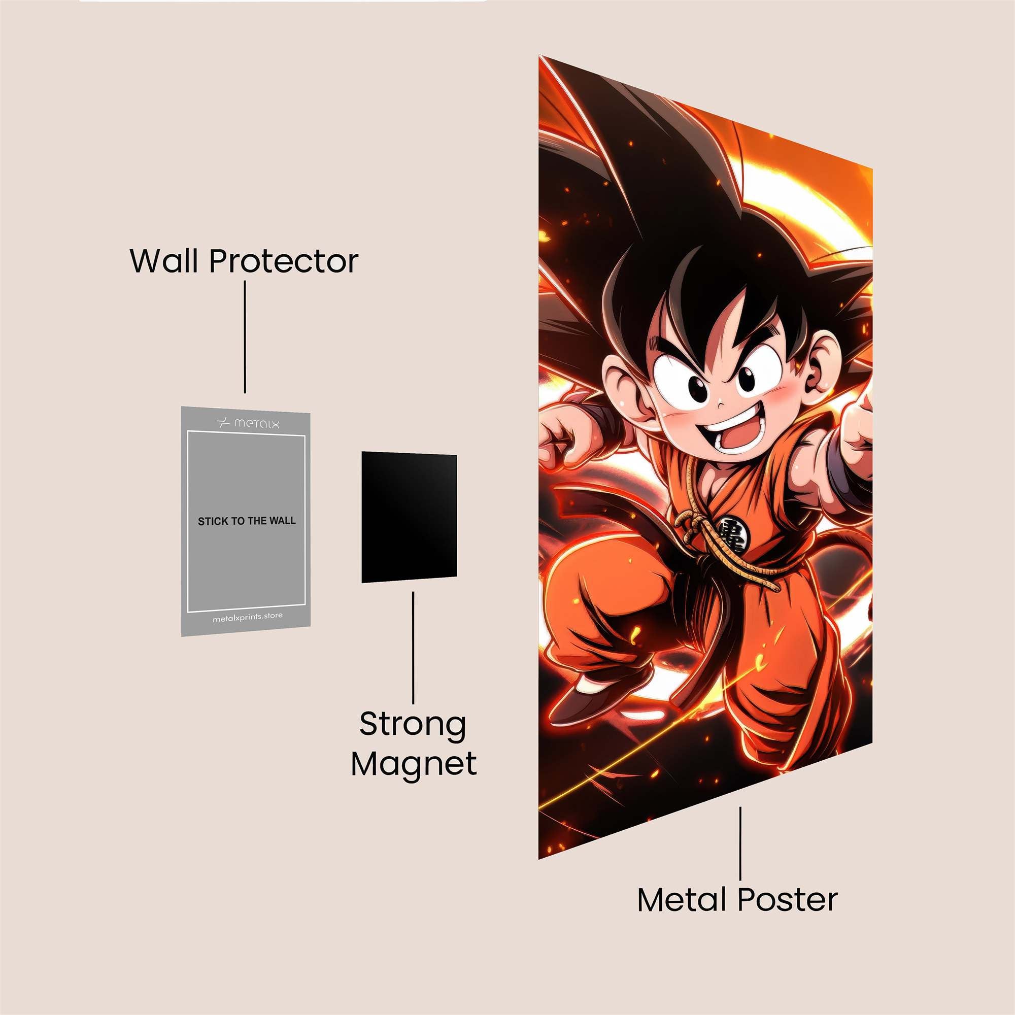 Goku Radiant Safe Wall Magnetic / M