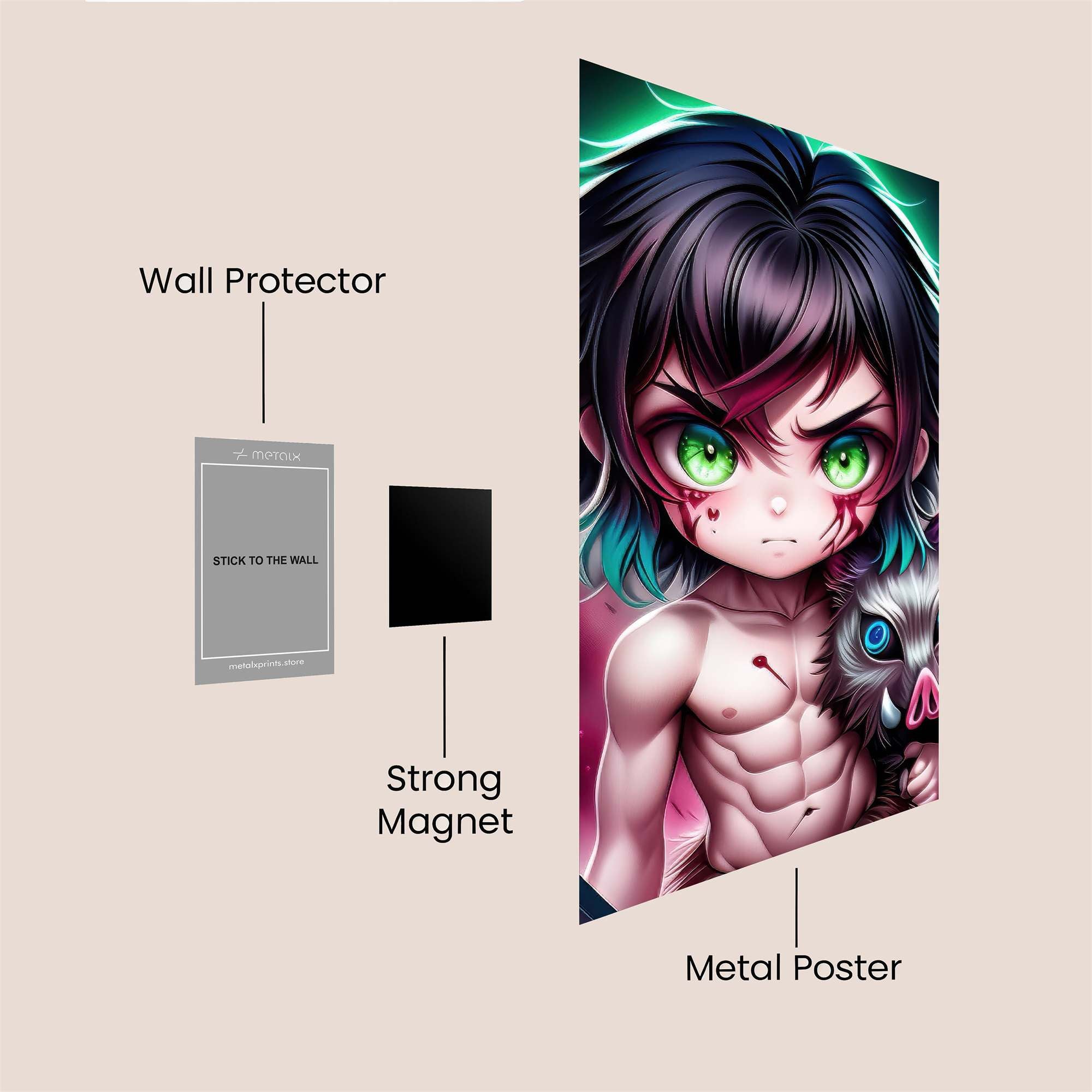 Inosuke Fierce Safe Wall Magnetic / M