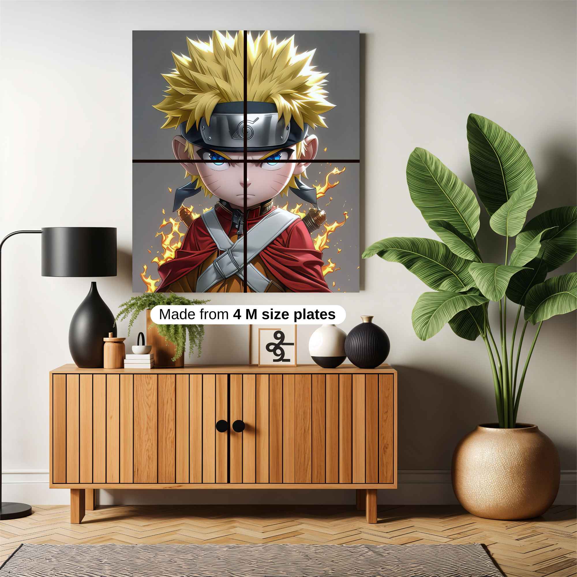 Naruto Fiery Safe Wall Magnetic / M