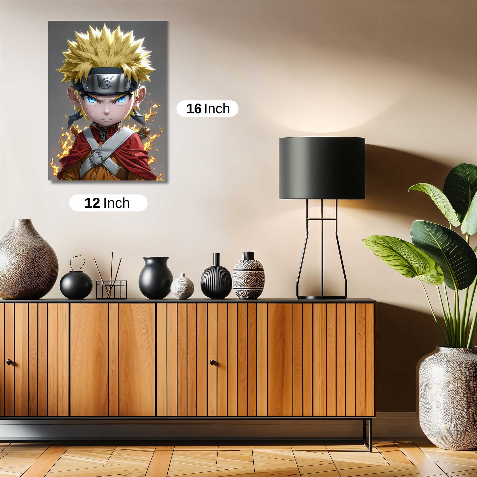 Naruto Fiery Safe Wall Magnetic / M