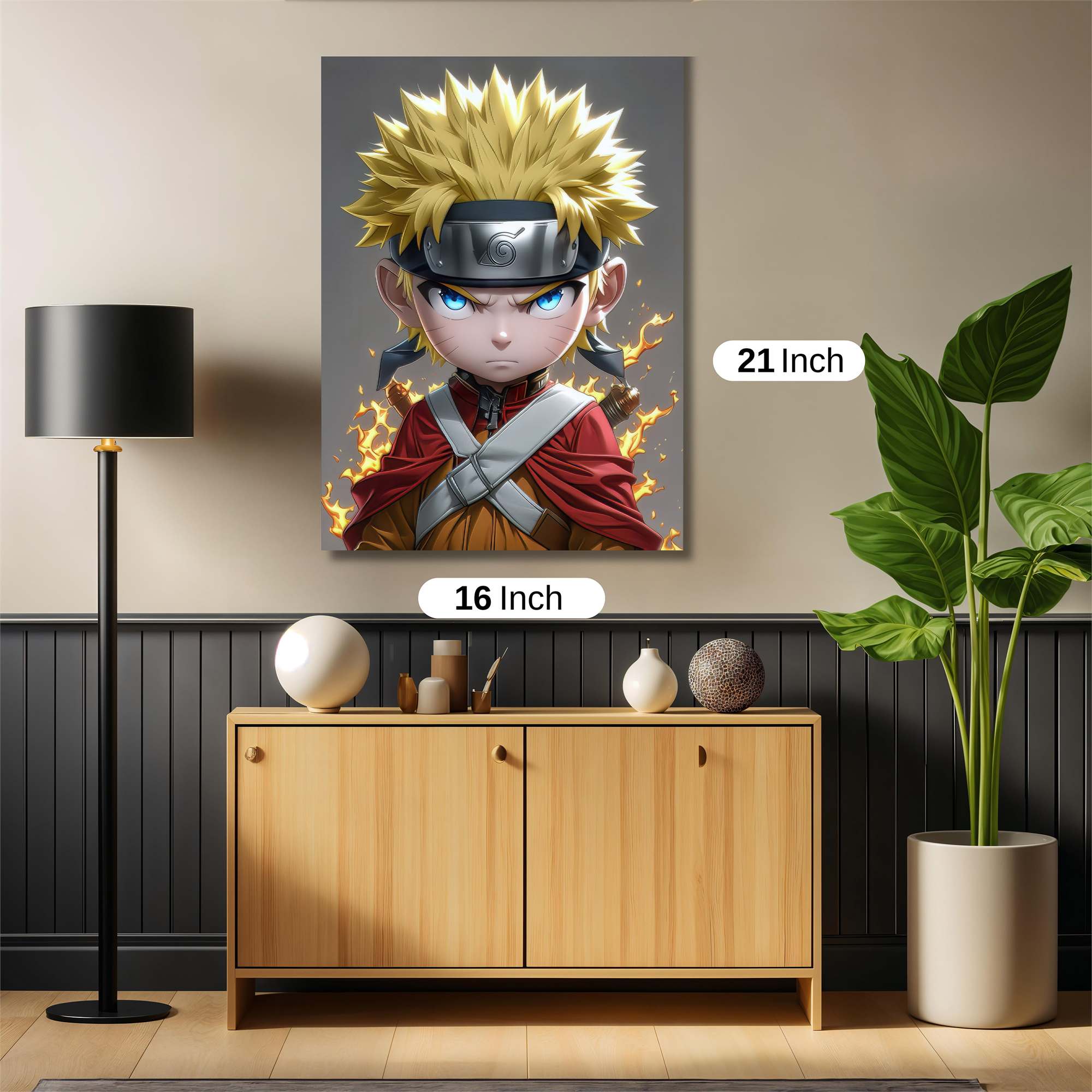 Naruto Fiery Safe Wall Magnetic / M