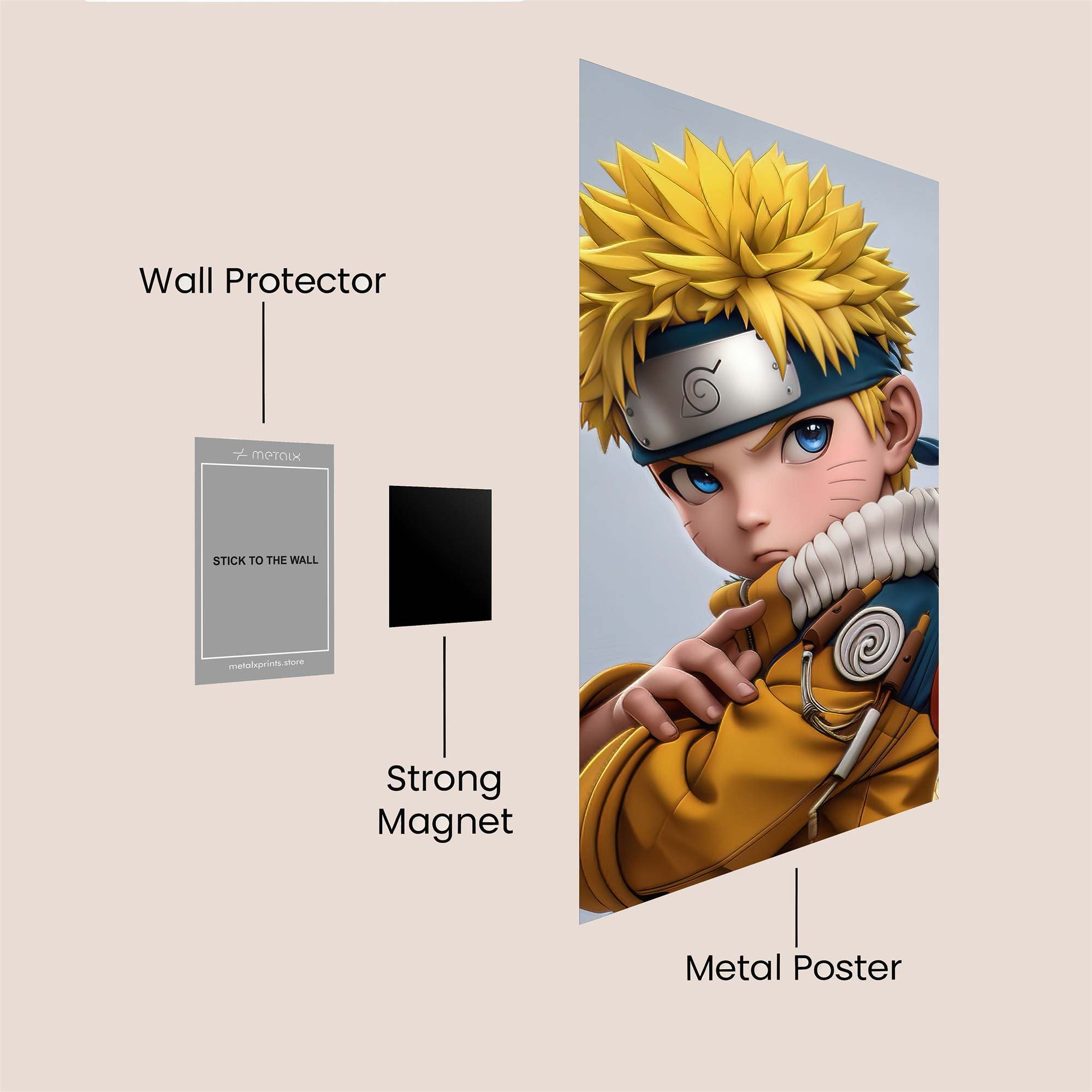 Naruto Adventurous Safe Wall Magnetic / M