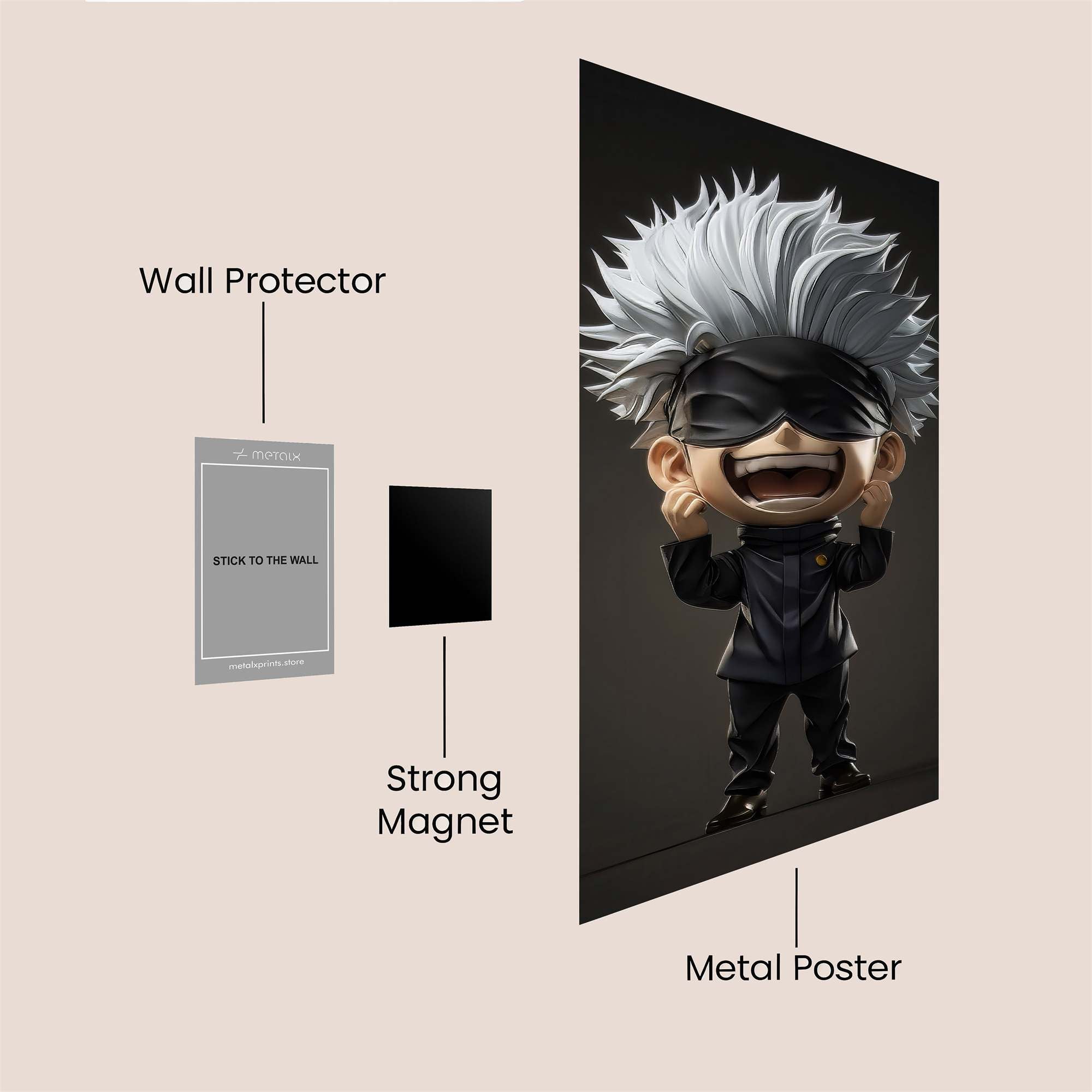 Gojo Giggles Safe Wall Magnetic / M