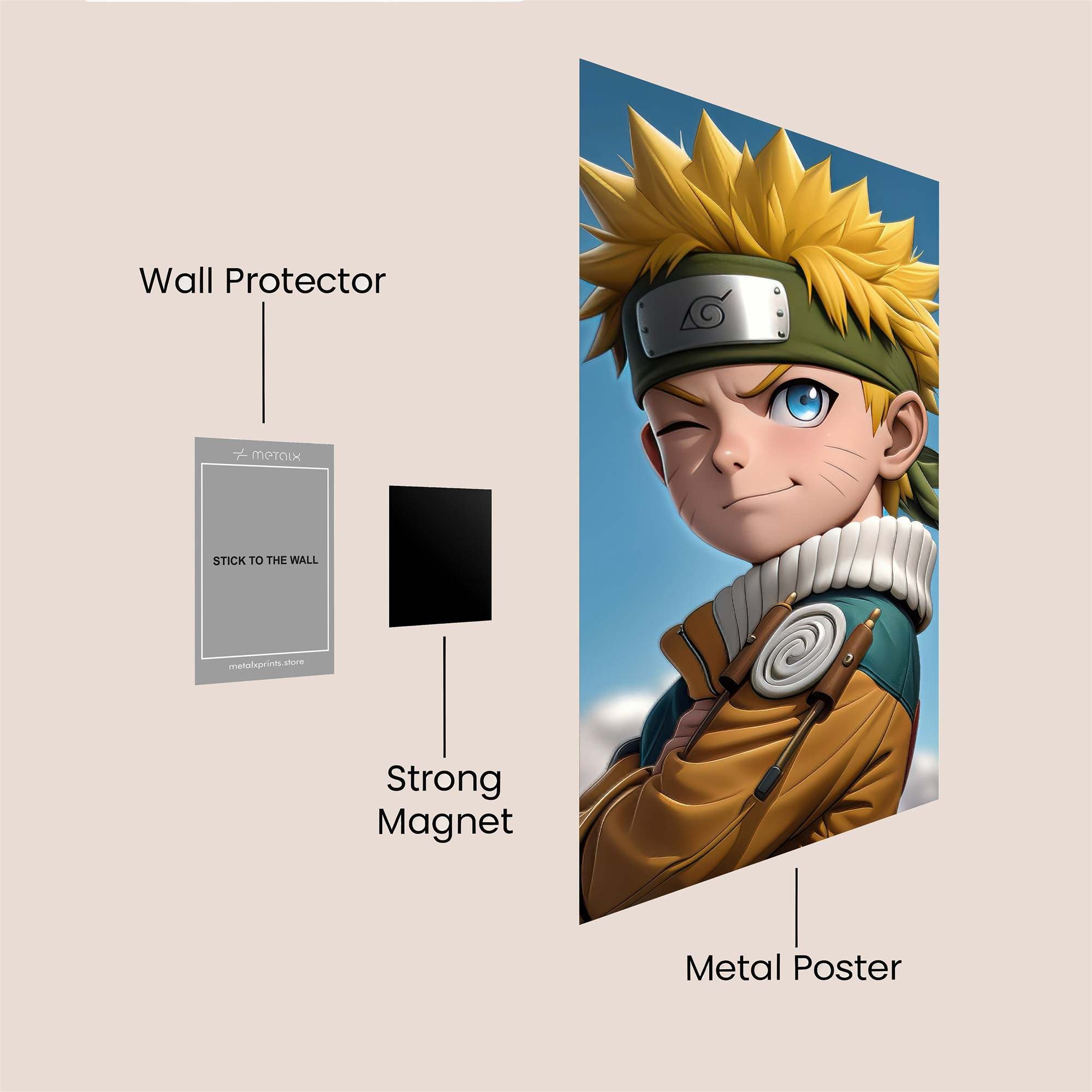 Naruto Resolute Safe Wall Magnetic / M