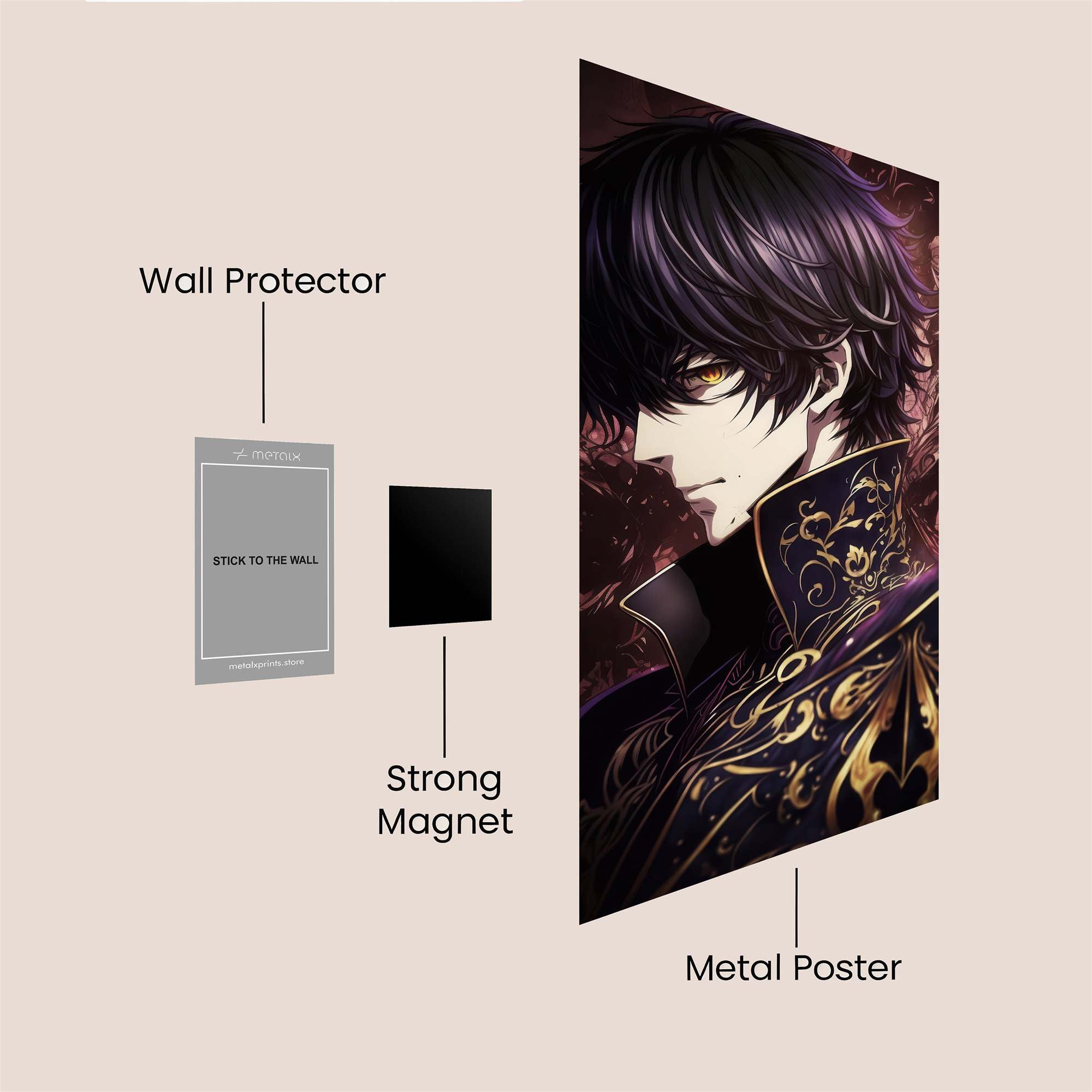 Lucifer Brooding Safe Wall Magnetic / M