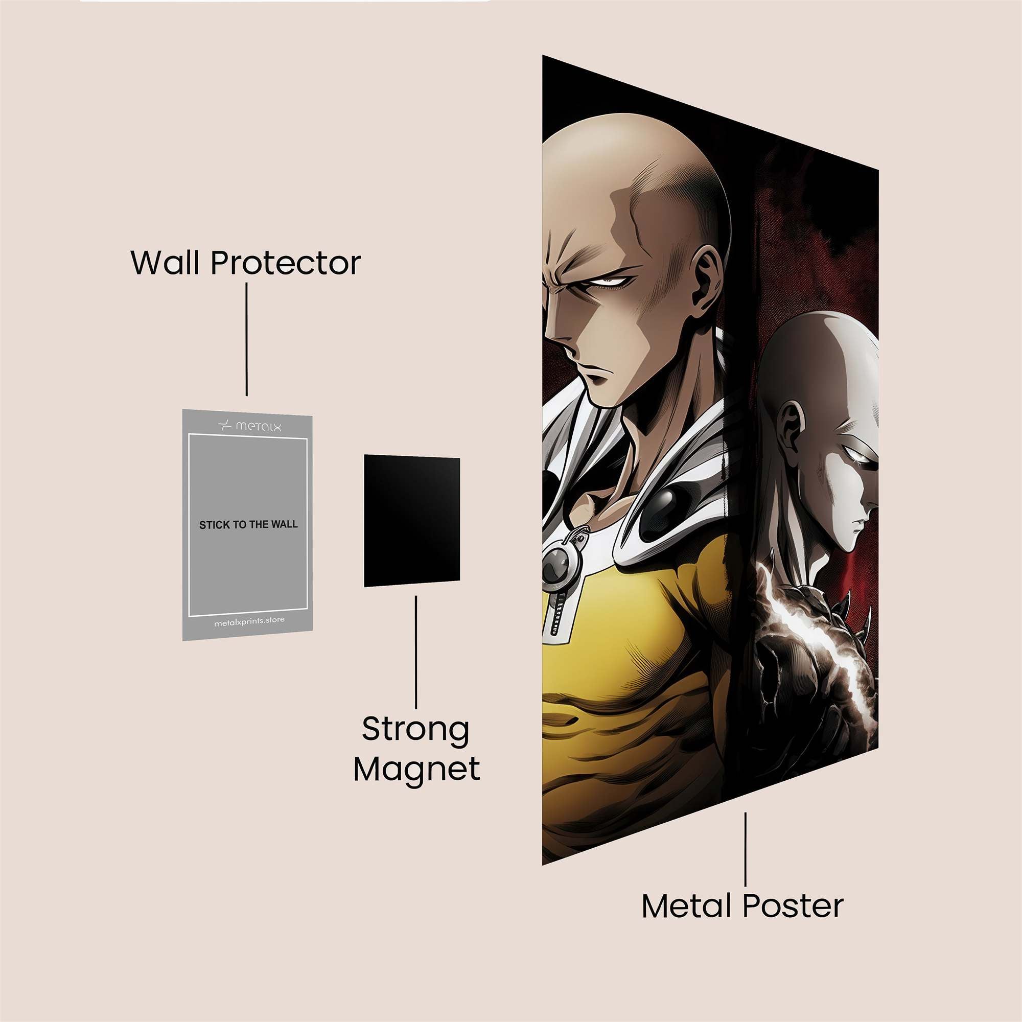 Saitama Split Safe Wall Magnetic / M