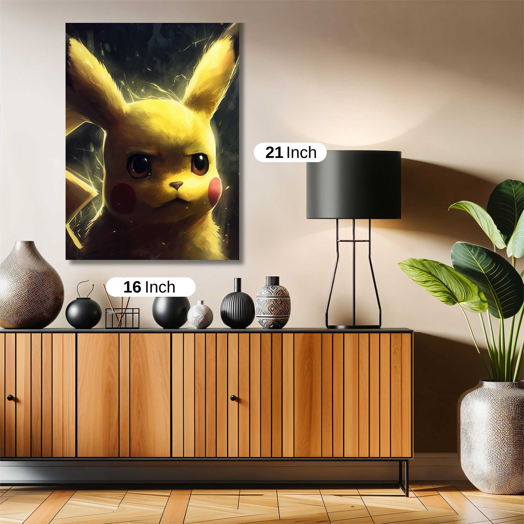 Pikachu Sombre Safe Wall Magnetic / M