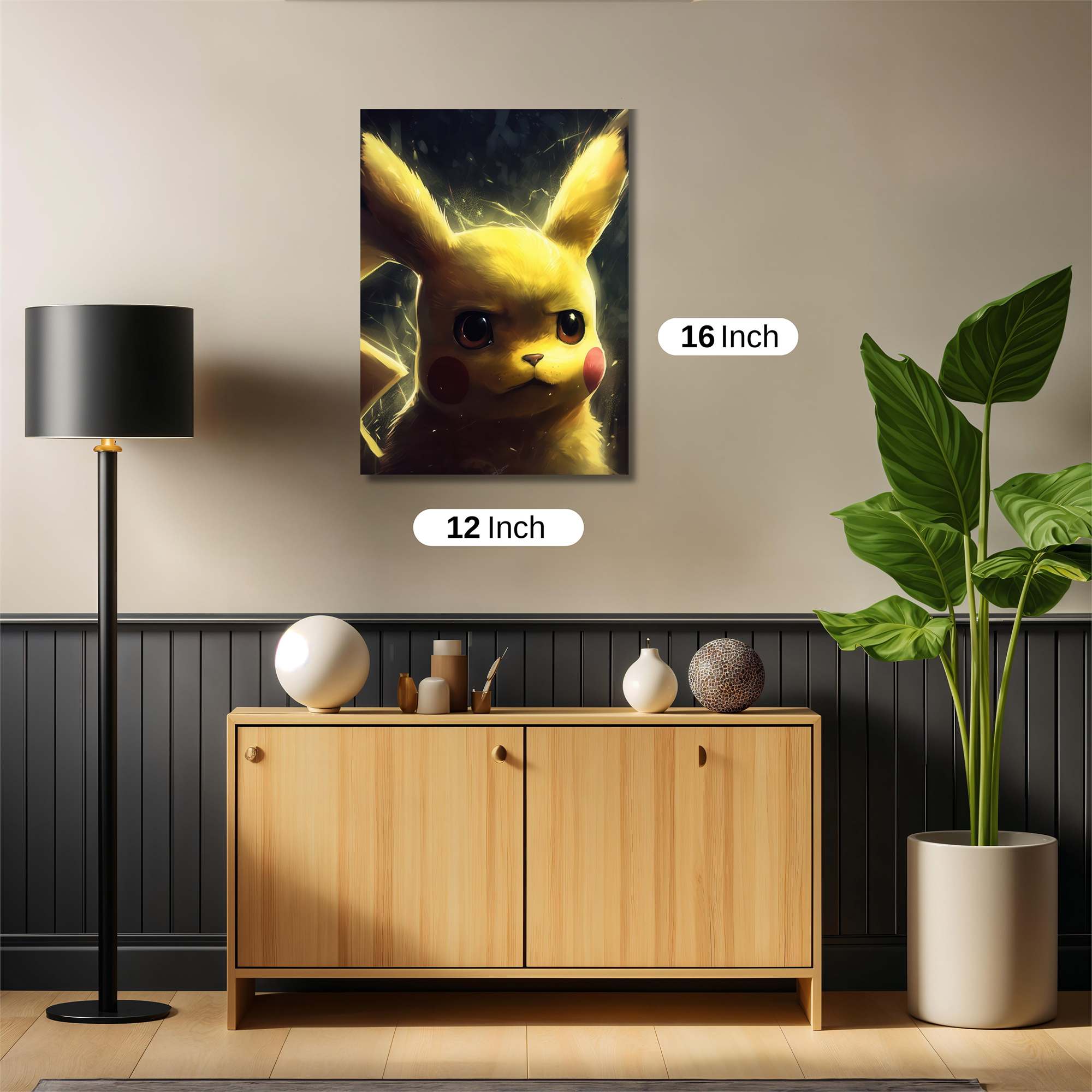 Pikachu Sombre Safe Wall Magnetic / M