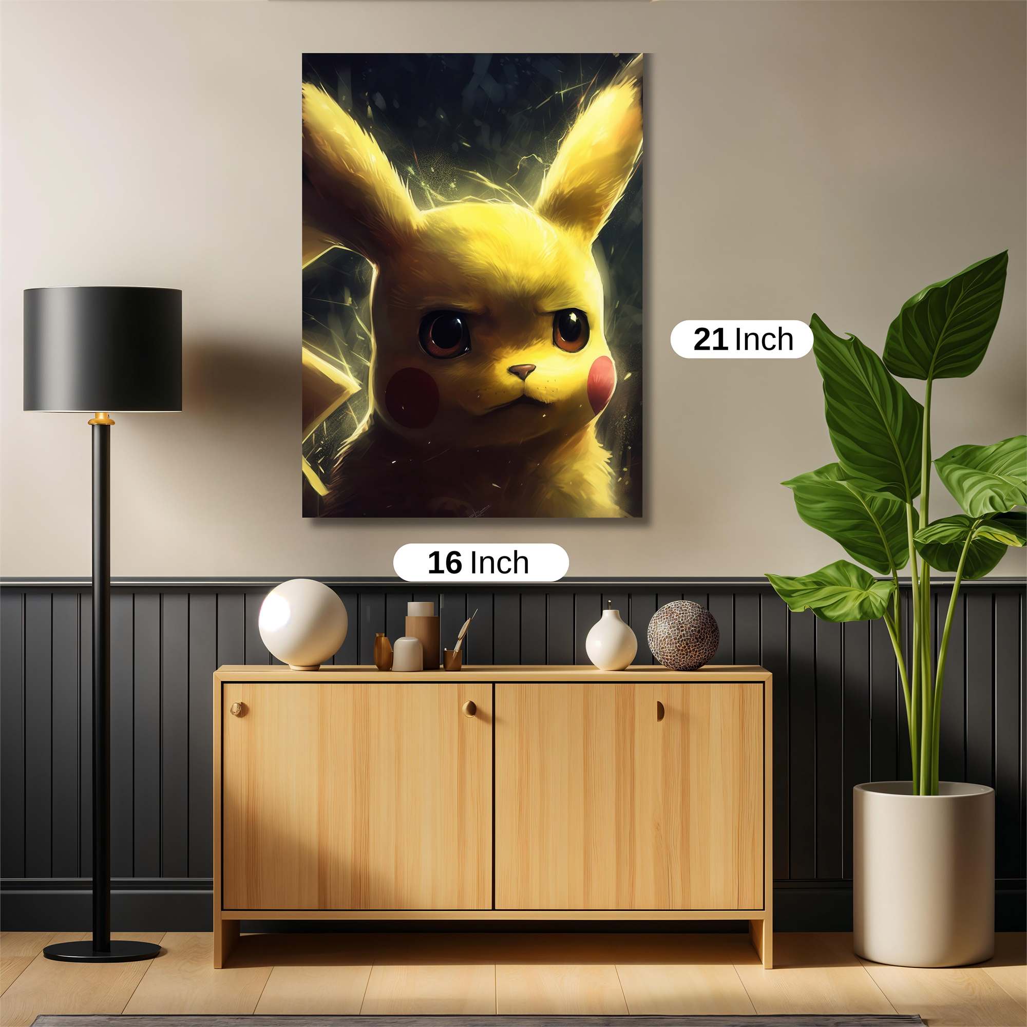 Pikachu Sombre Safe Wall Magnetic / M