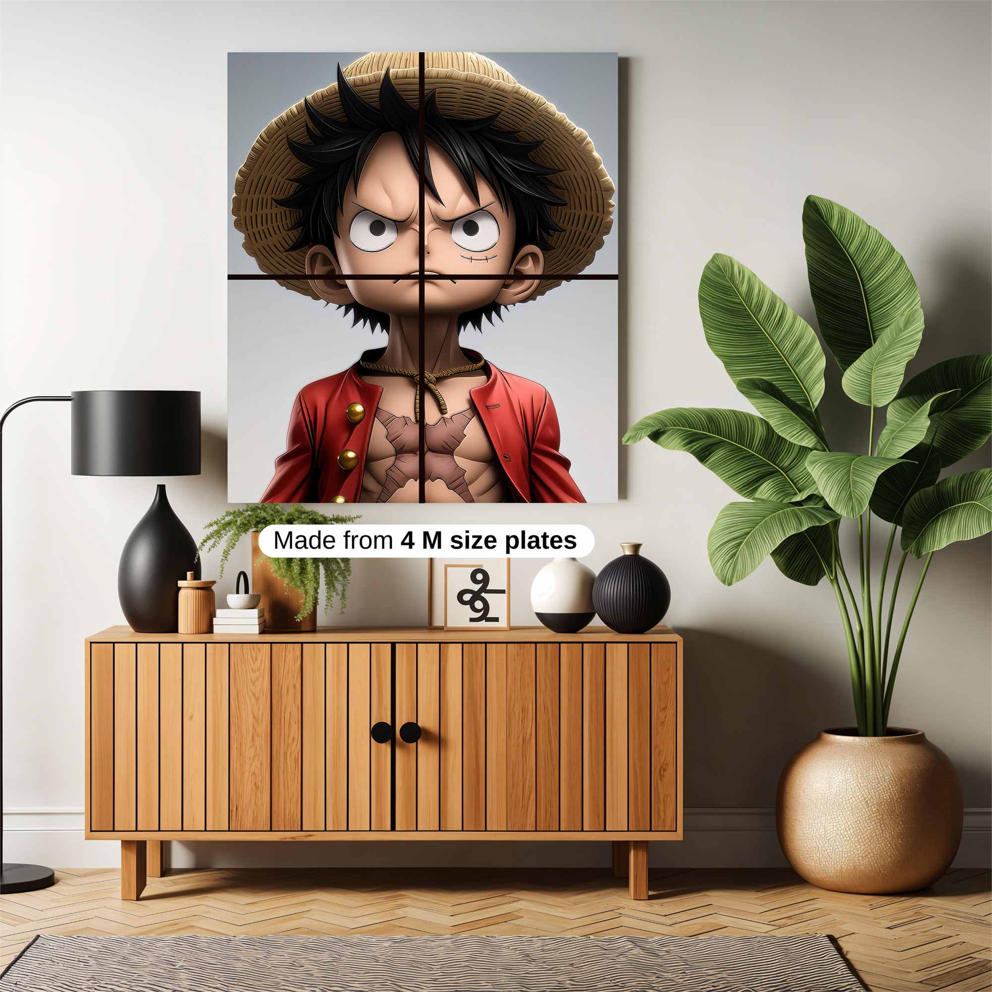 Luffy Determined Safe Wall Magnetic / M