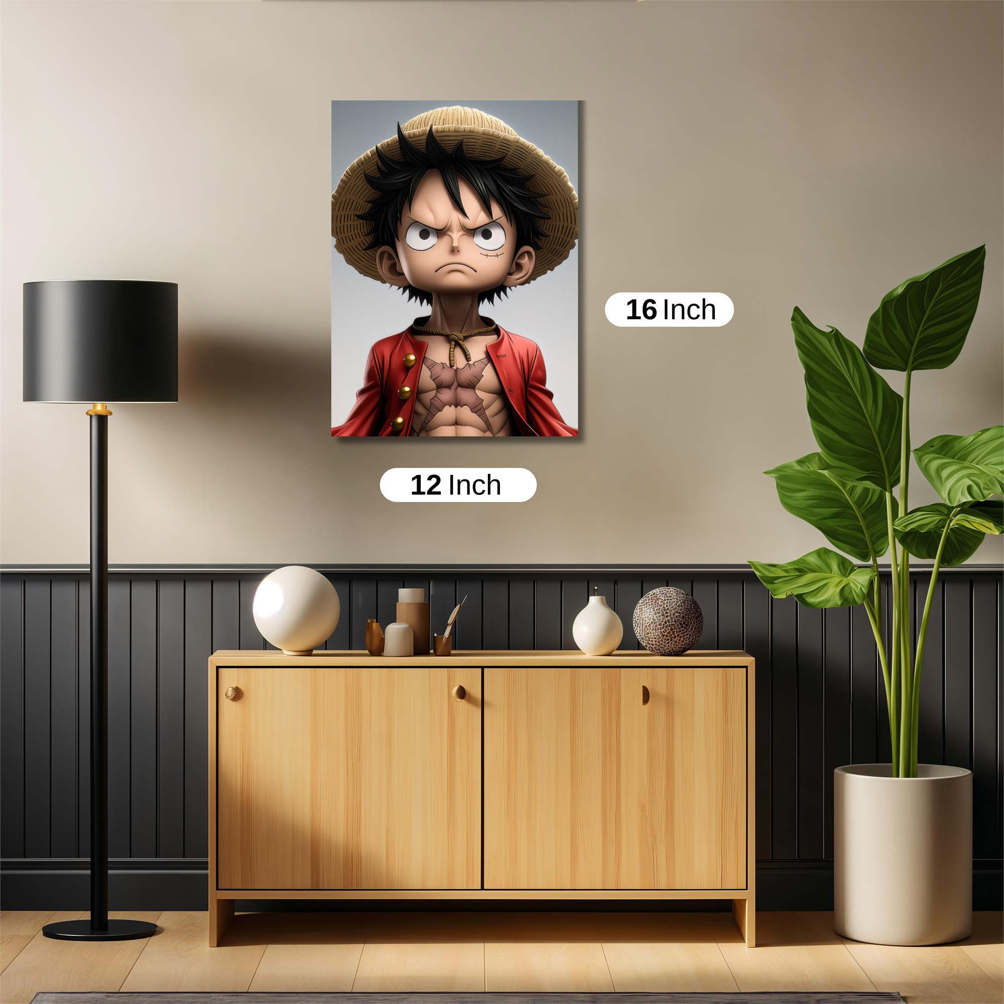 Luffy Determined Safe Wall Magnetic / M