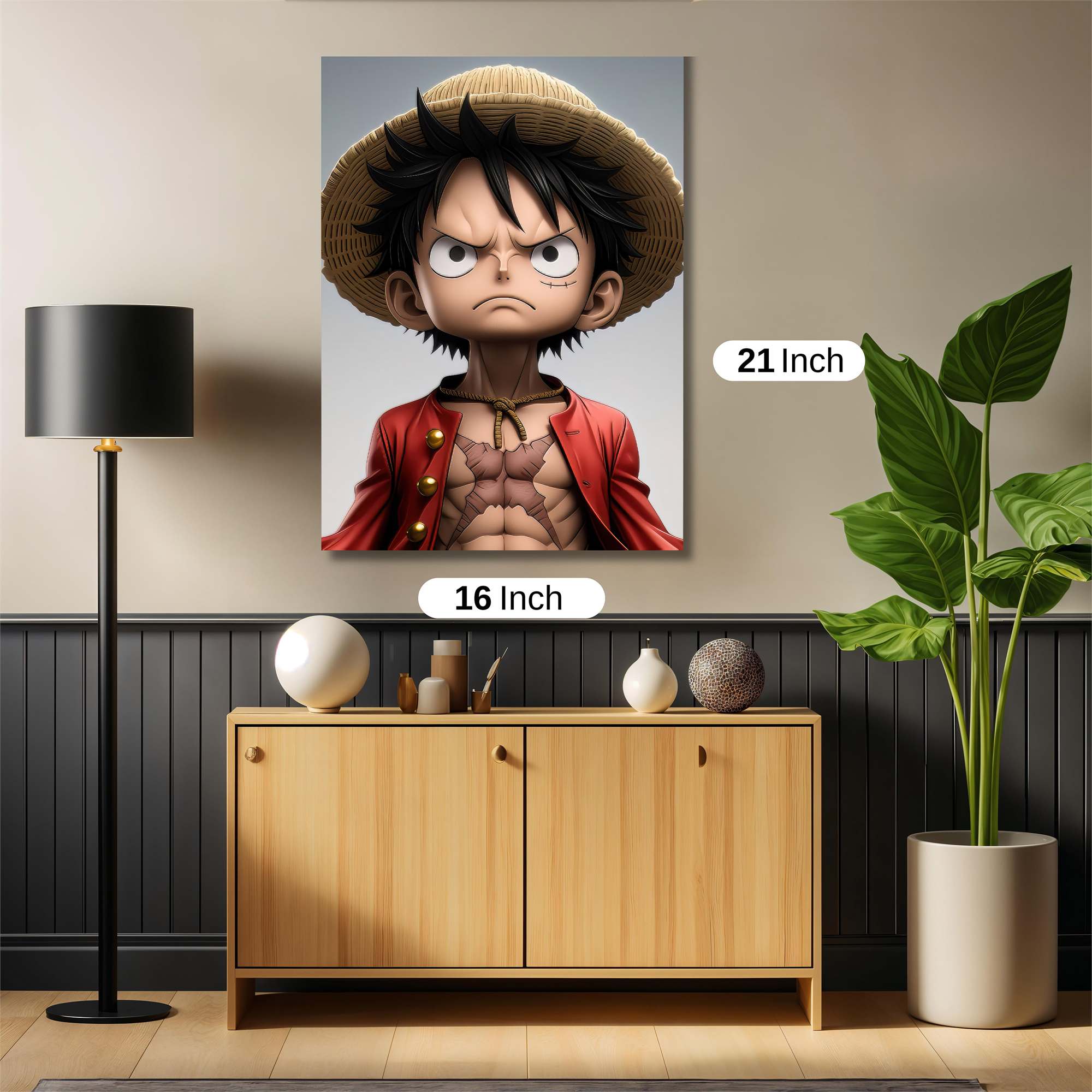 Luffy Determined Safe Wall Magnetic / M