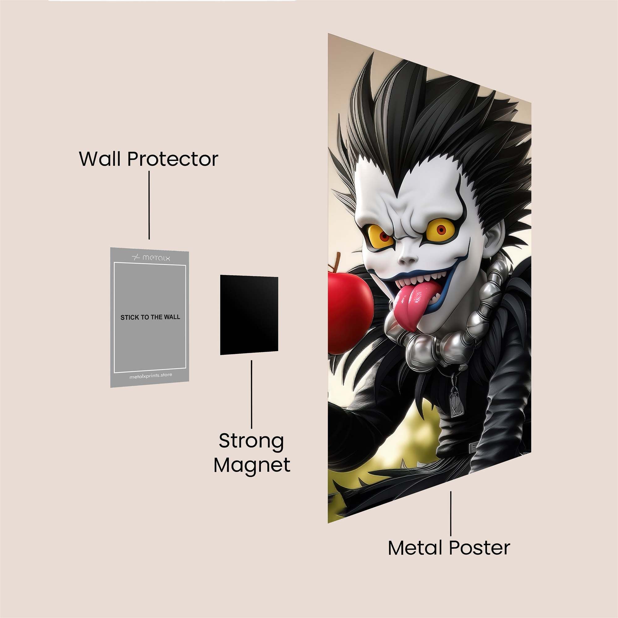 Ryuk Mischievous Safe Wall Magnetic / M
