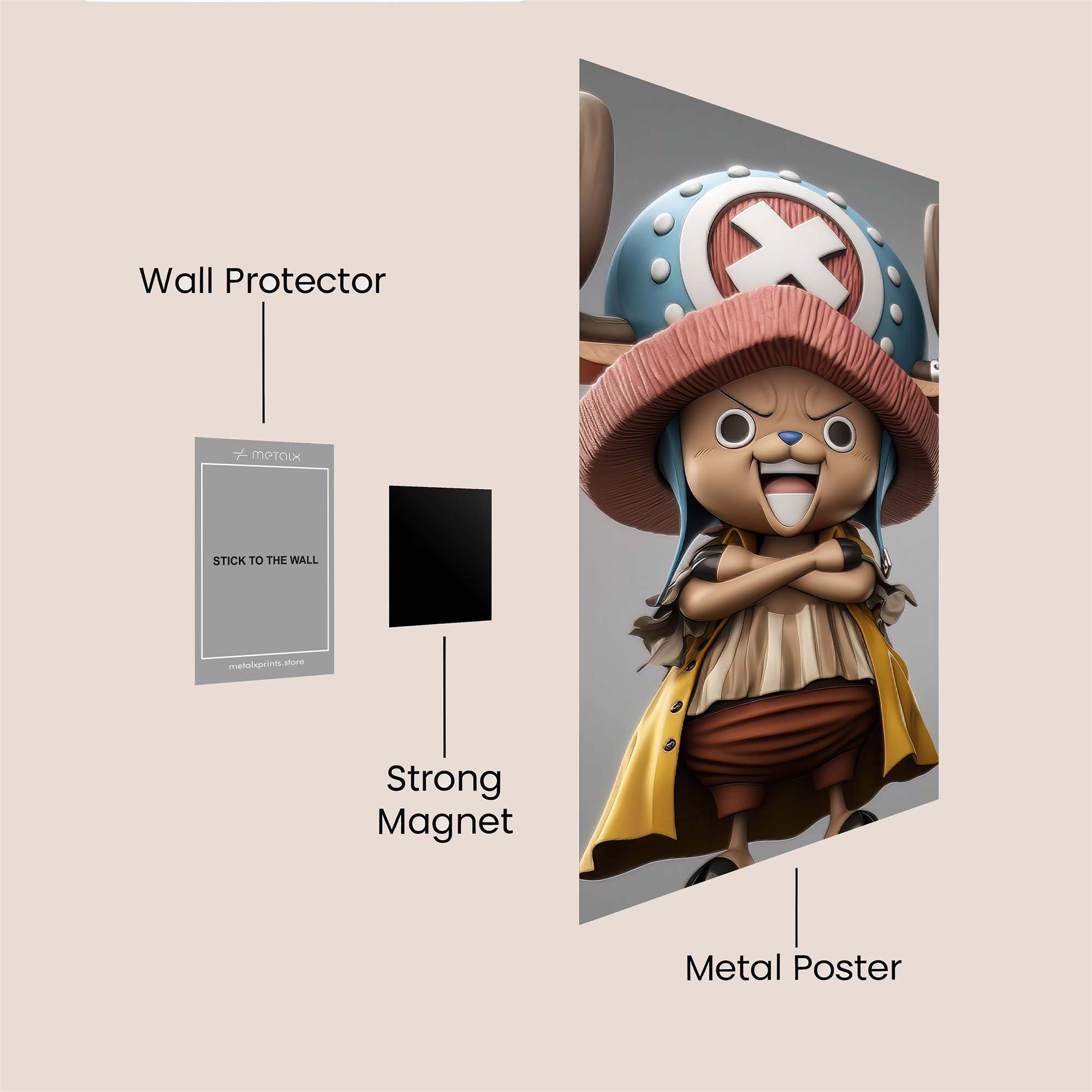 Chopper Cheerful Safe Wall Magnetic / M