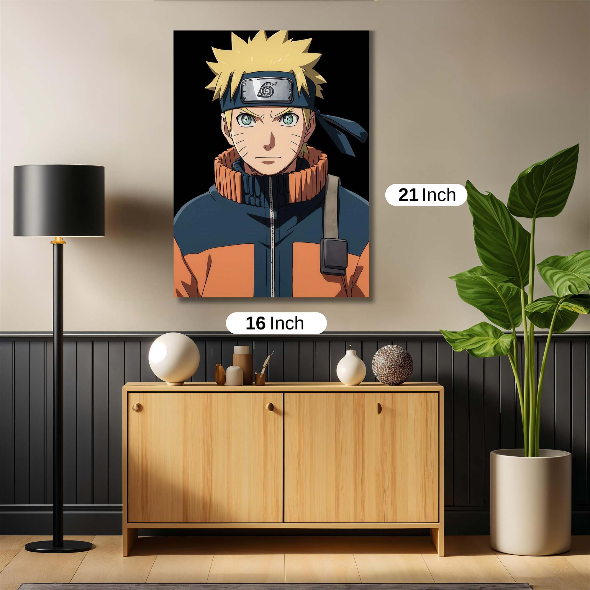 Naruto Determined Safe Wall Magnetic / M