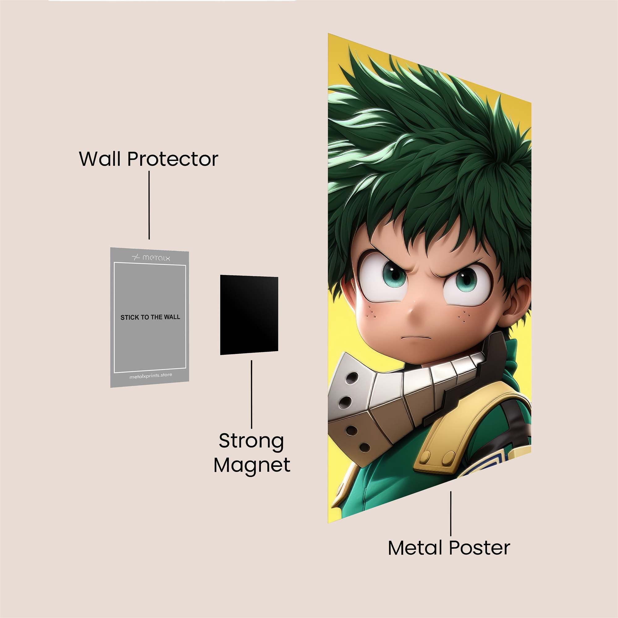 Deku Determined Safe Wall Magnetic / M