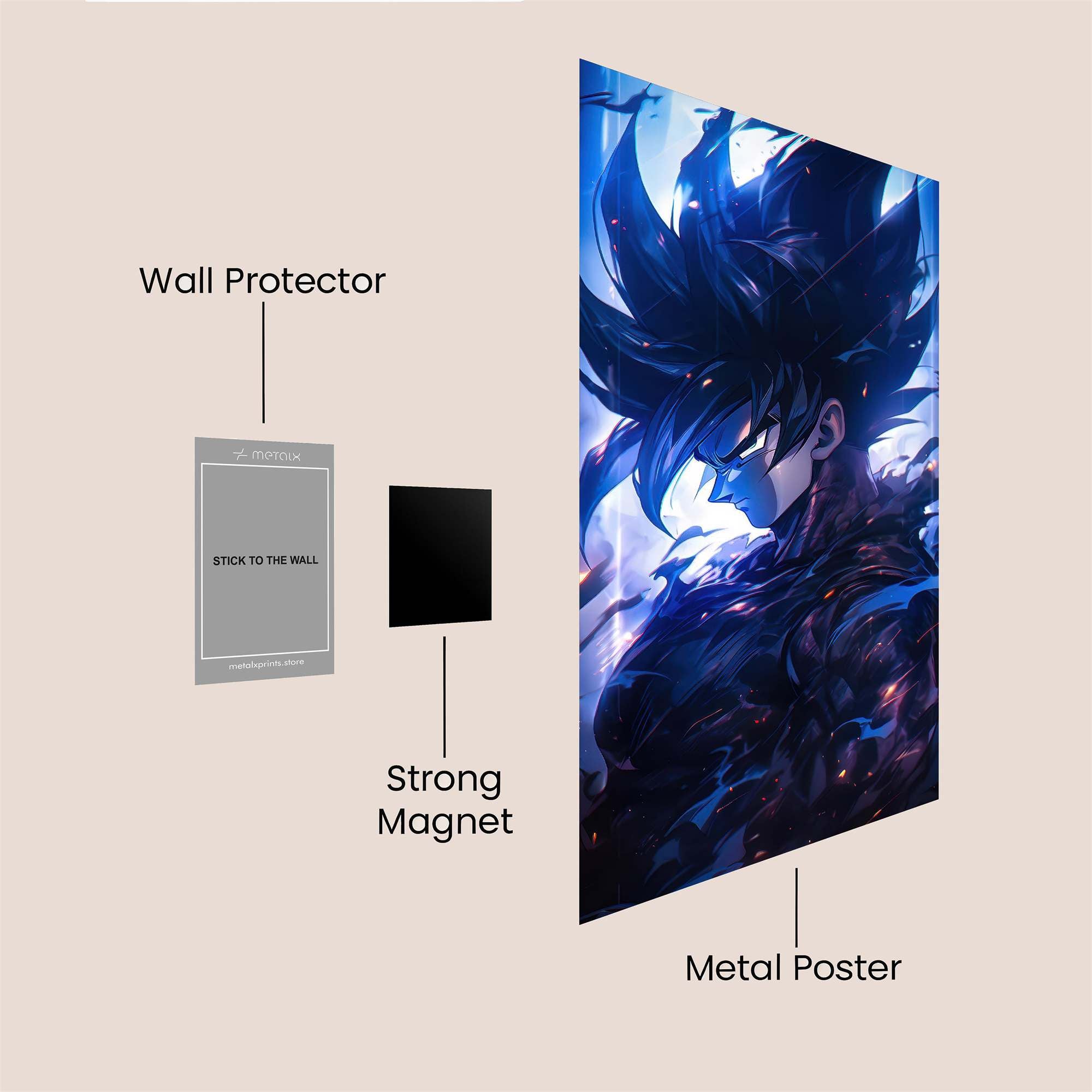Goku Inferno Safe Wall Magnetic / M
