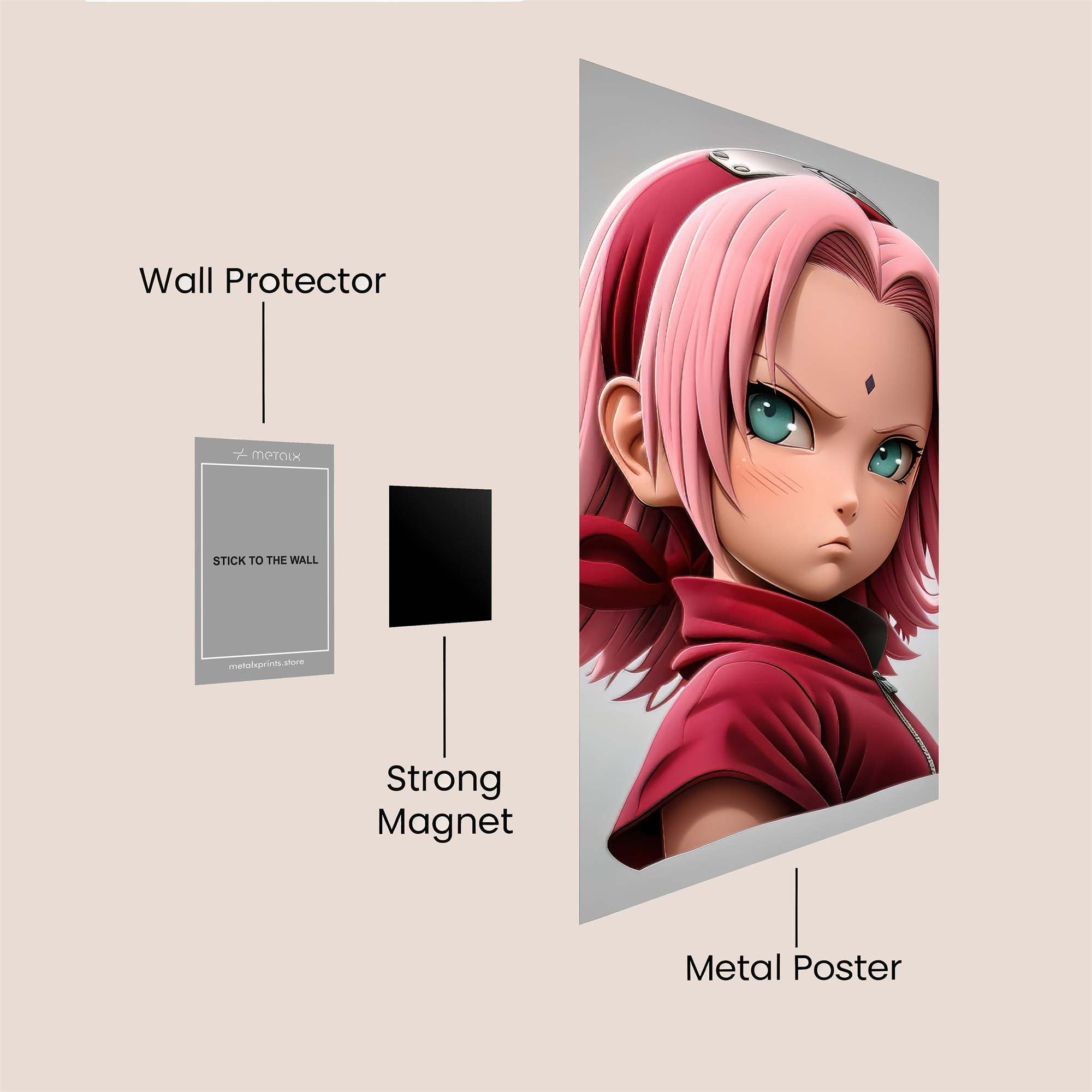 Sakura Serenity Safe Wall Magnetic / M