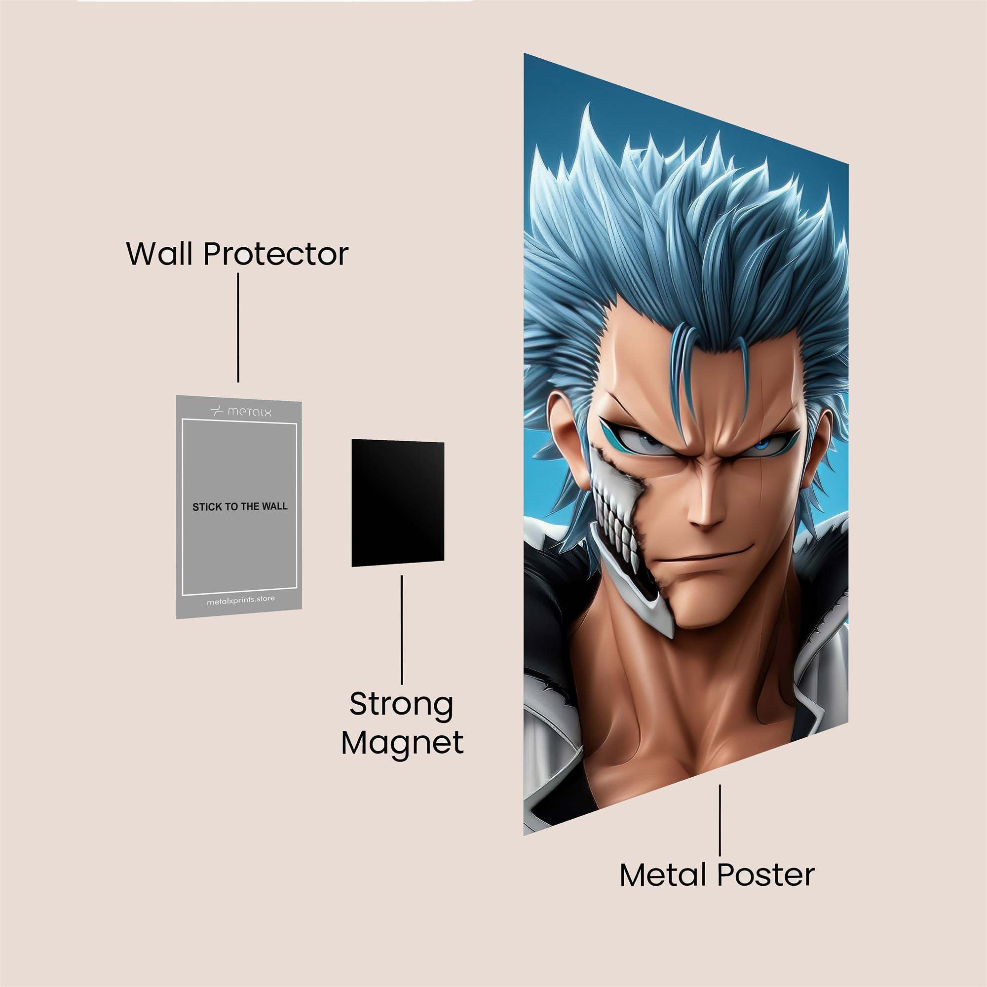 Grimmjow Fierce Safe Wall Magnetic / M