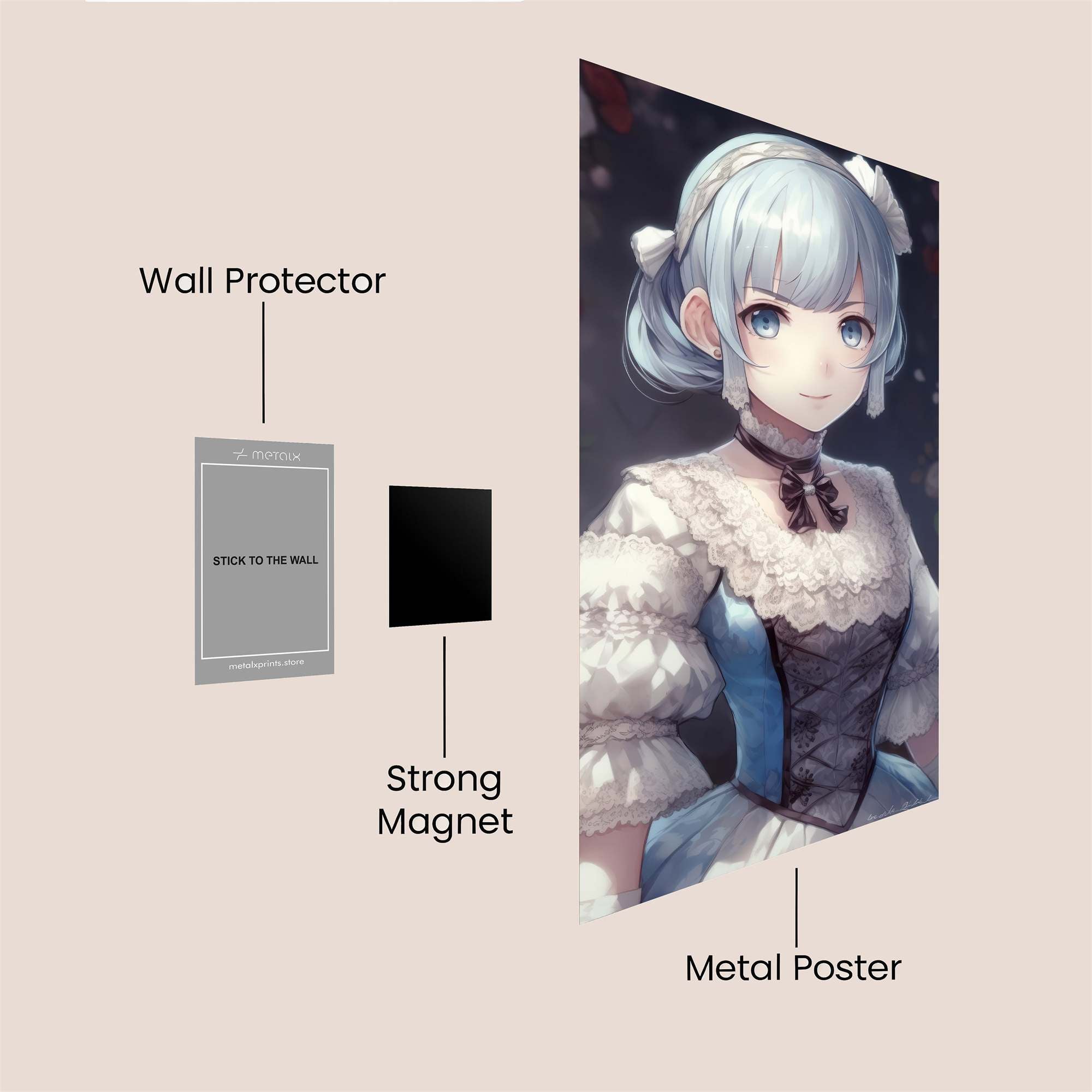 Lunar Elegance Safe Wall Magnetic / M