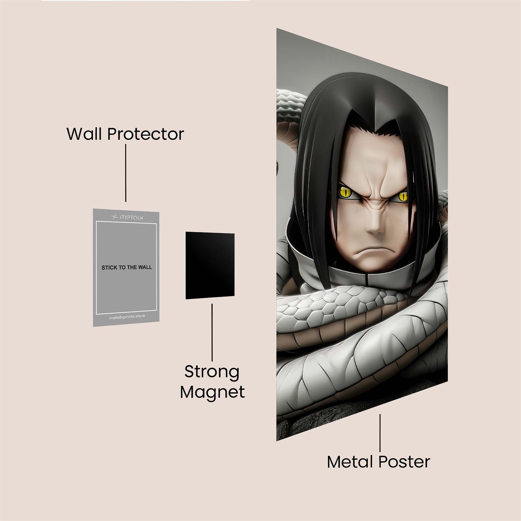 Orochimaru Enigmatic Safe Wall Magnetic / M