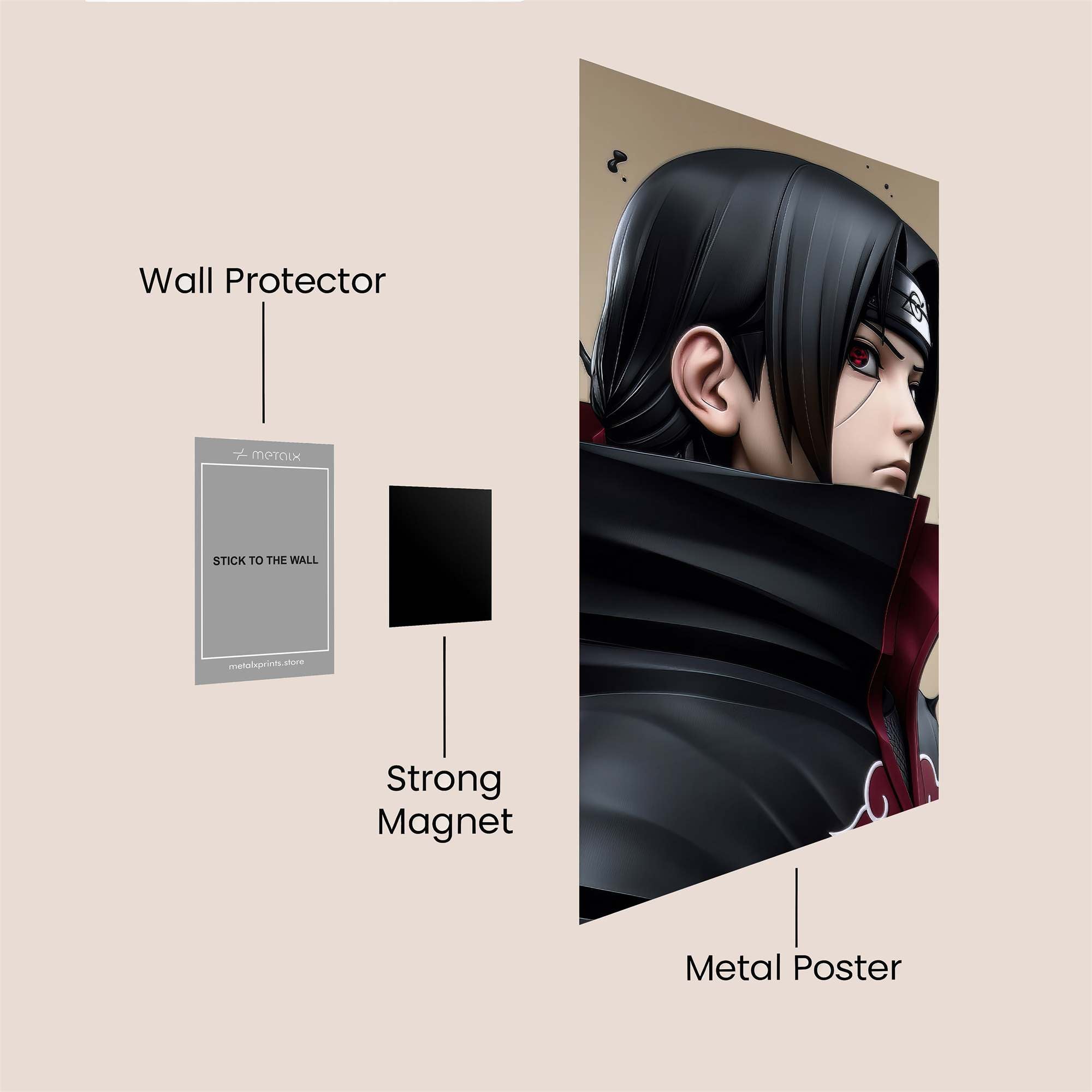 Itachi Brooding Safe Wall Magnetic / M