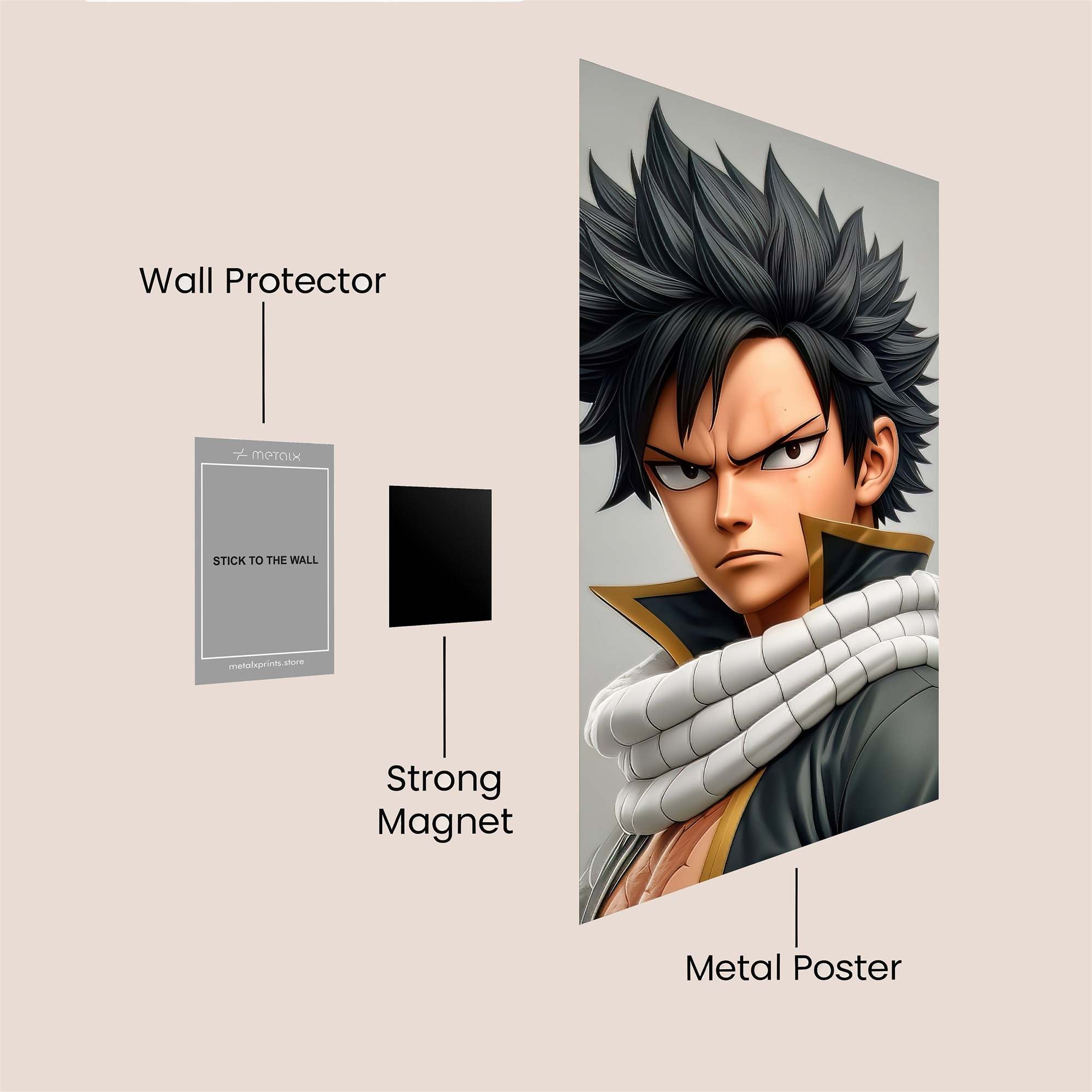 Natsu Fierce Safe Wall Magnetic / M