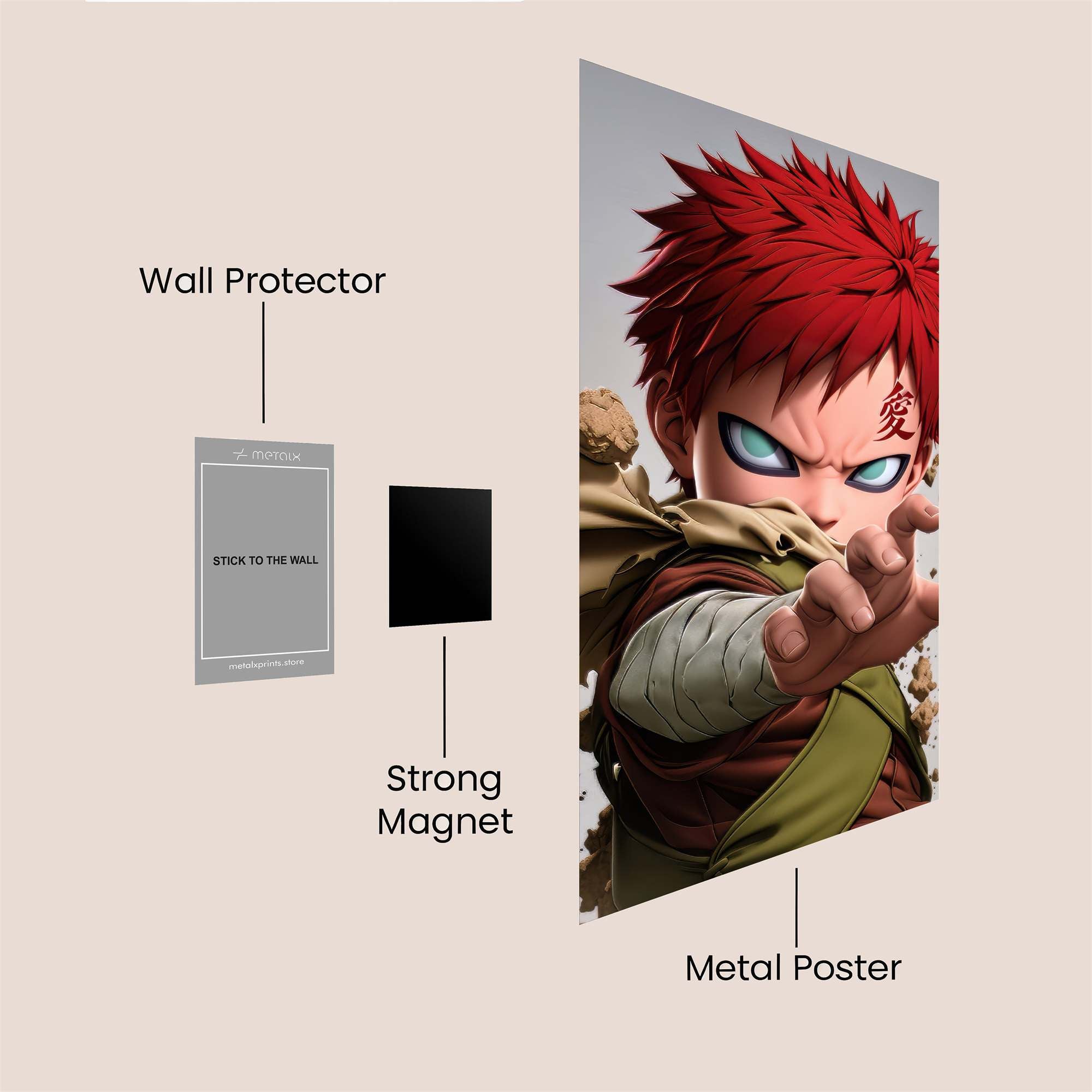 Gaara Fierce Safe Wall Magnetic / M