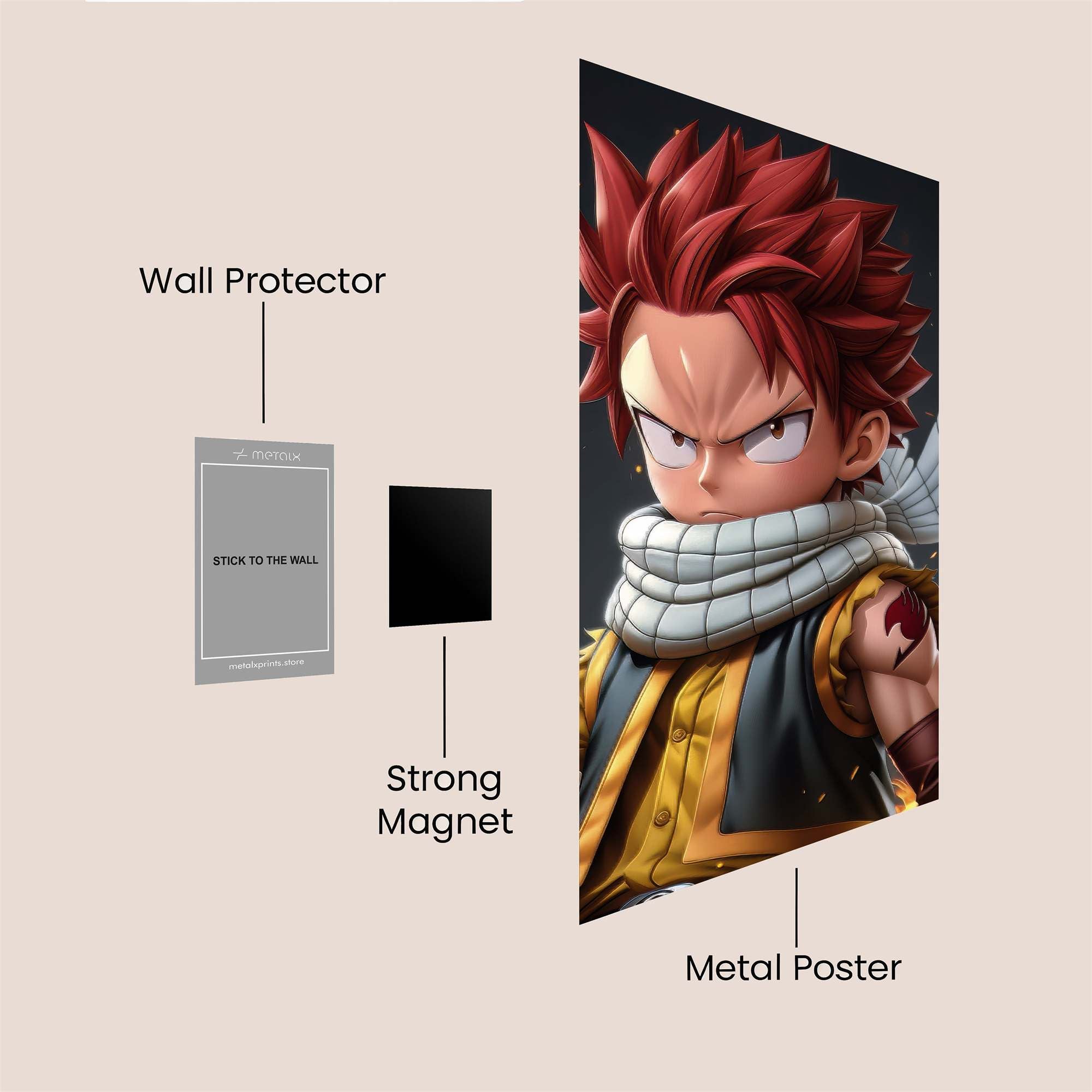Natsu Fierce Safe Wall Magnetic / M