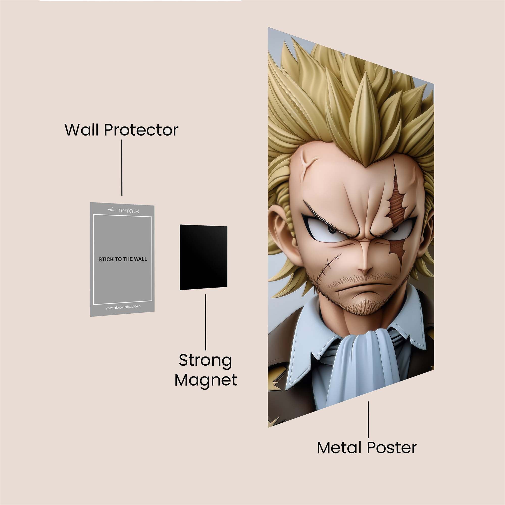 Grimmjow Ferocious Safe Wall Magnetic / M