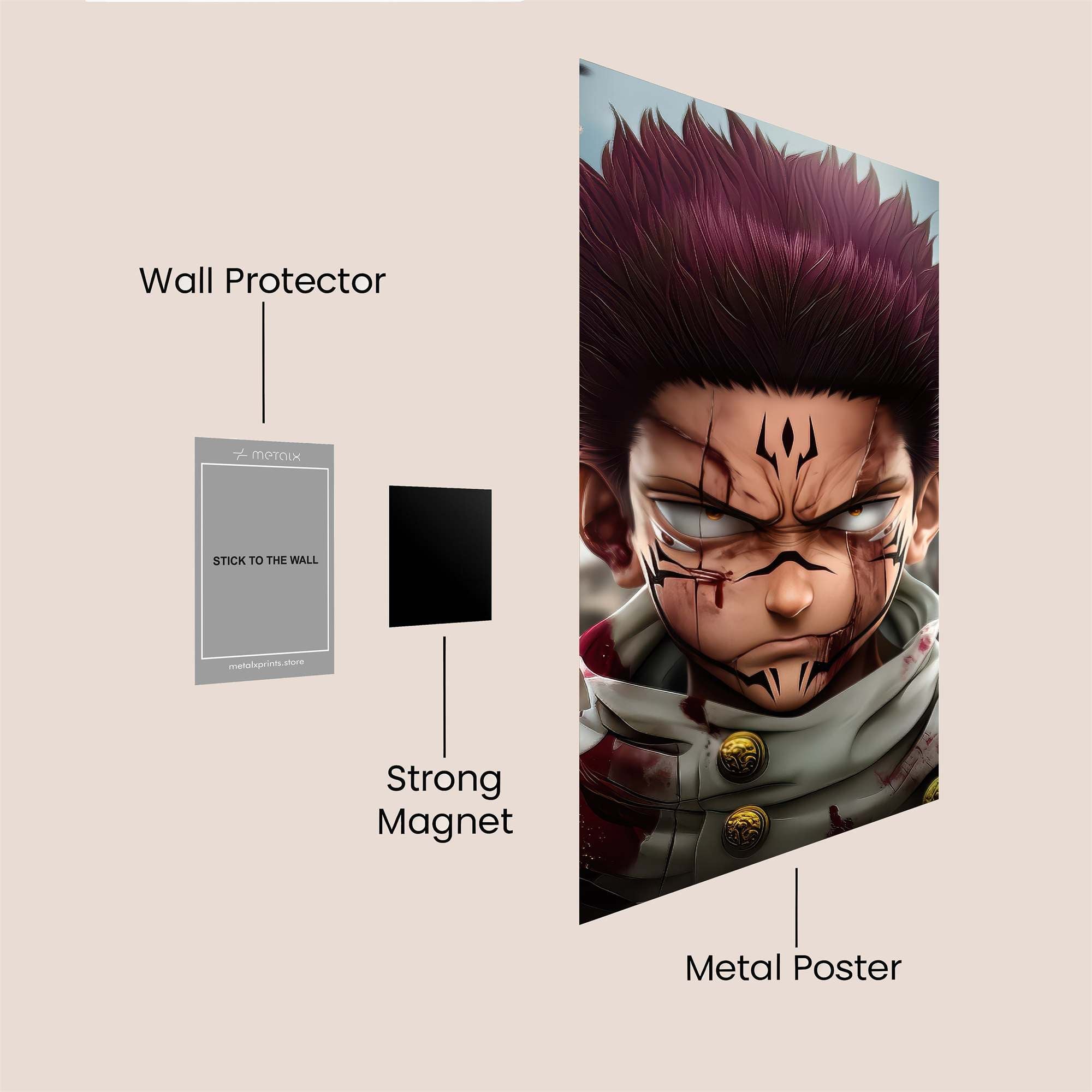 Yuji Resolute Safe Wall Magnetic / M