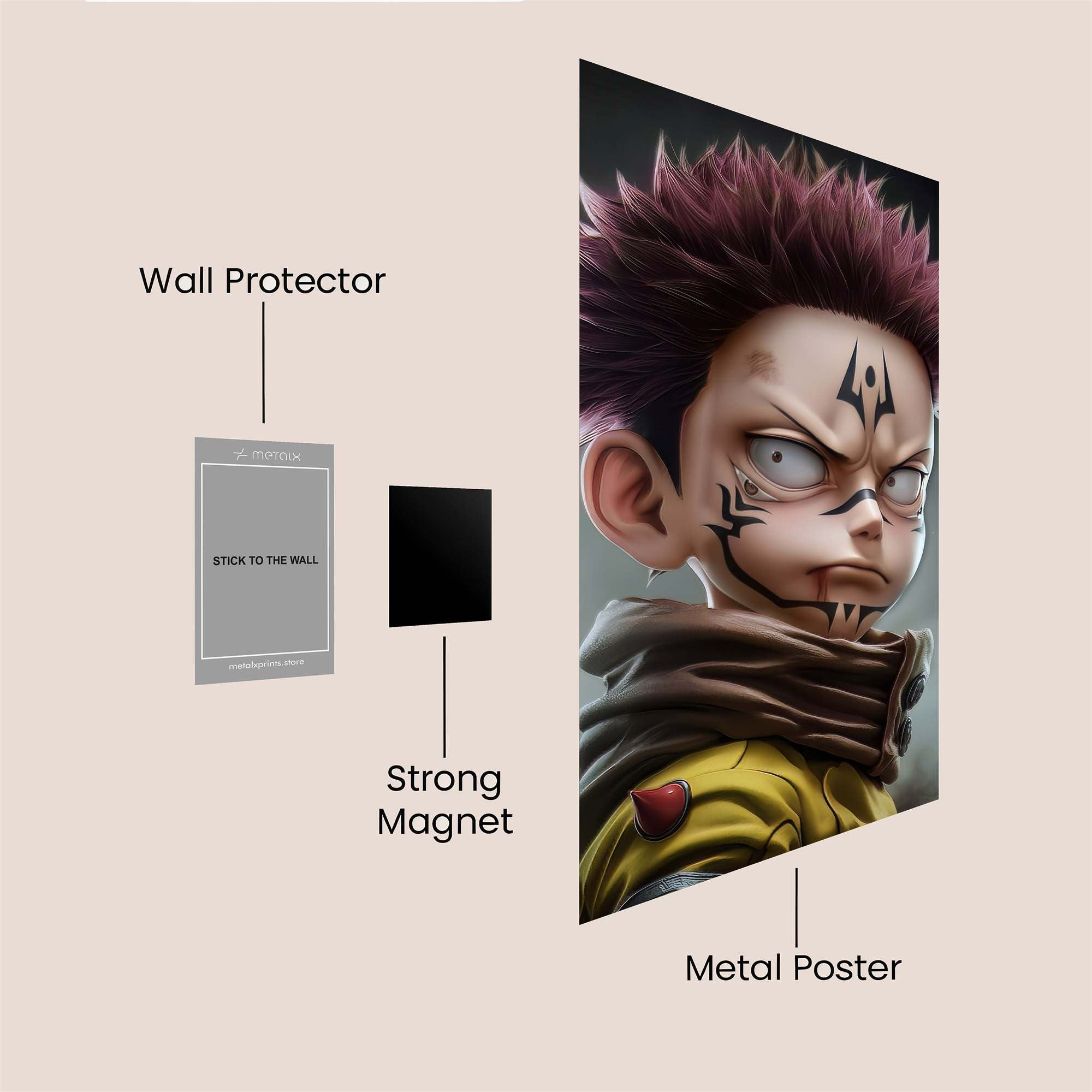 Yuji Resolute Safe Wall Magnetic / M