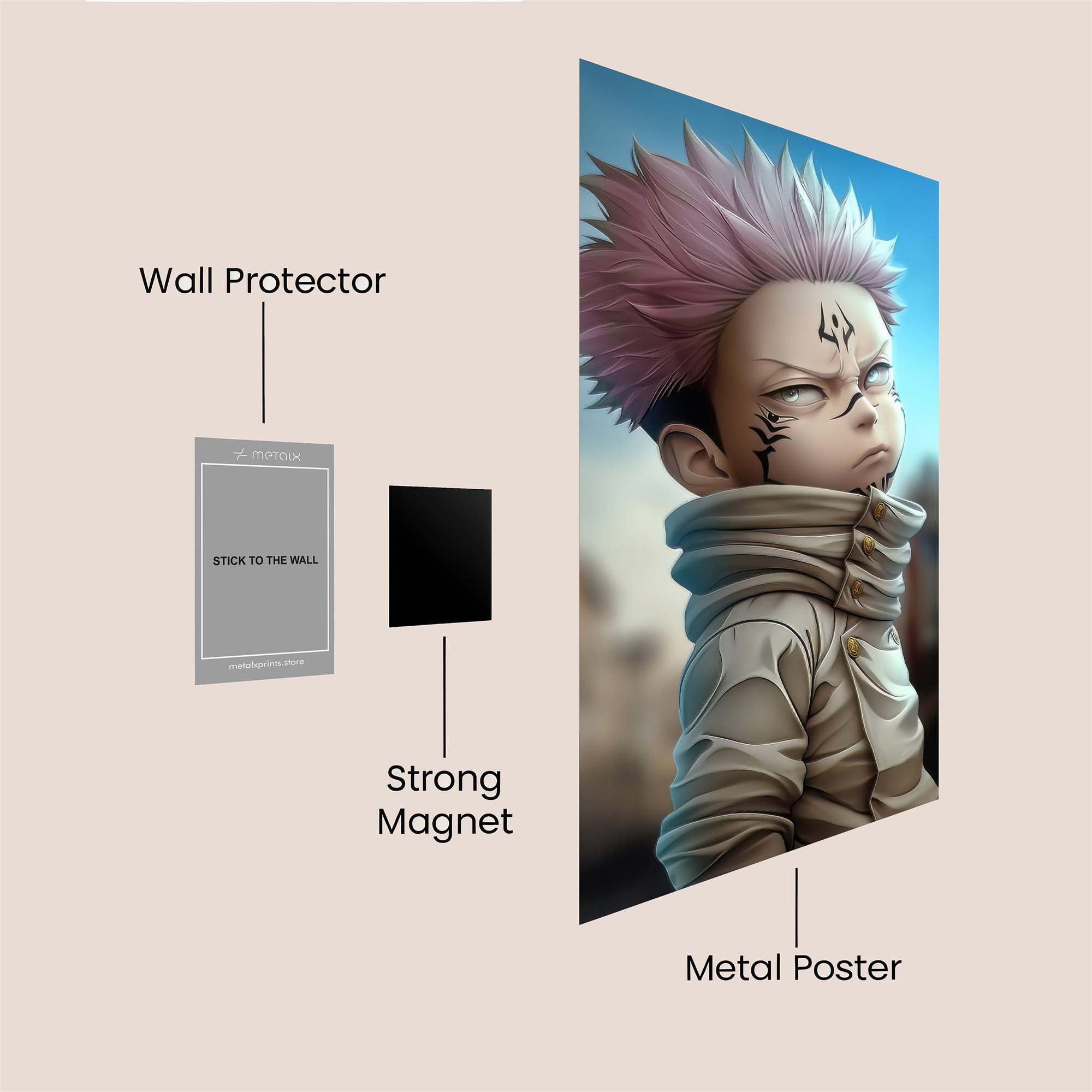 Yuji Pensive Safe Wall Magnetic / M