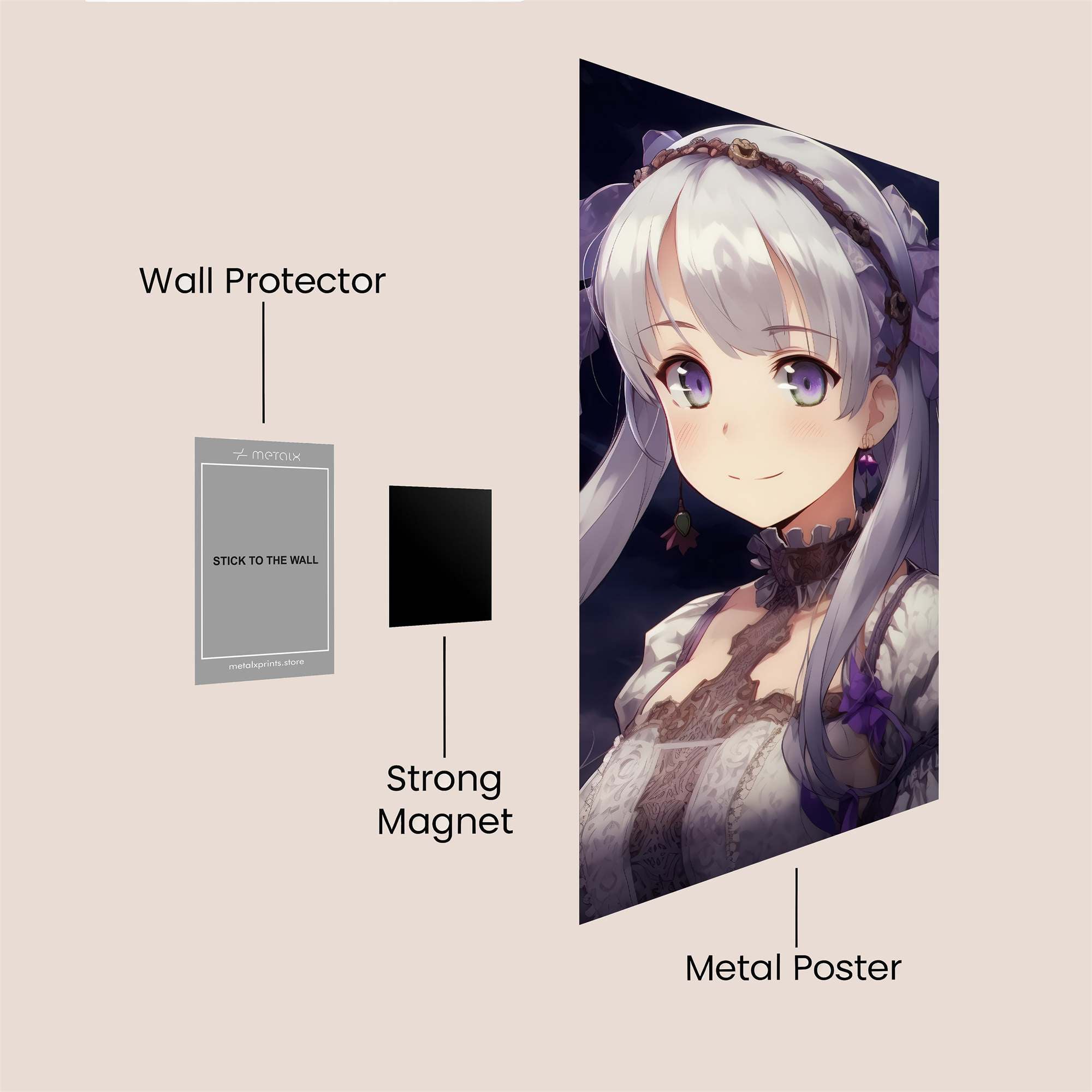 Lavender Enigma Safe Wall Magnetic / M