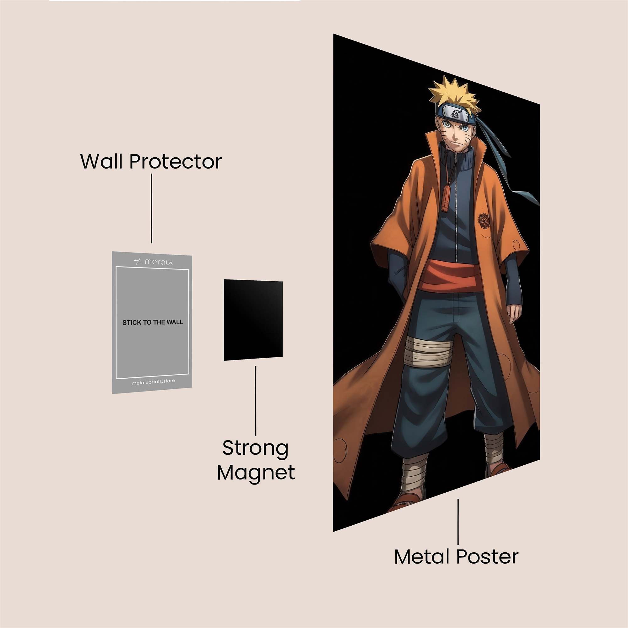 Naruto Resolute Safe Wall Magnetic / M