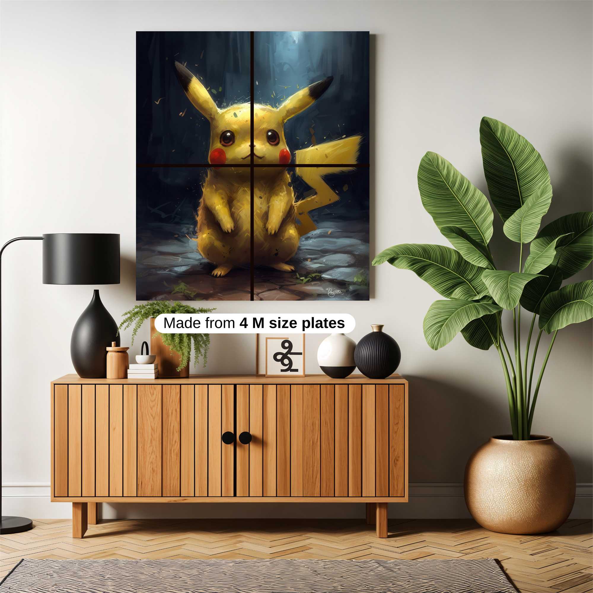 Pikachu Serene Safe Wall Magnetic / M