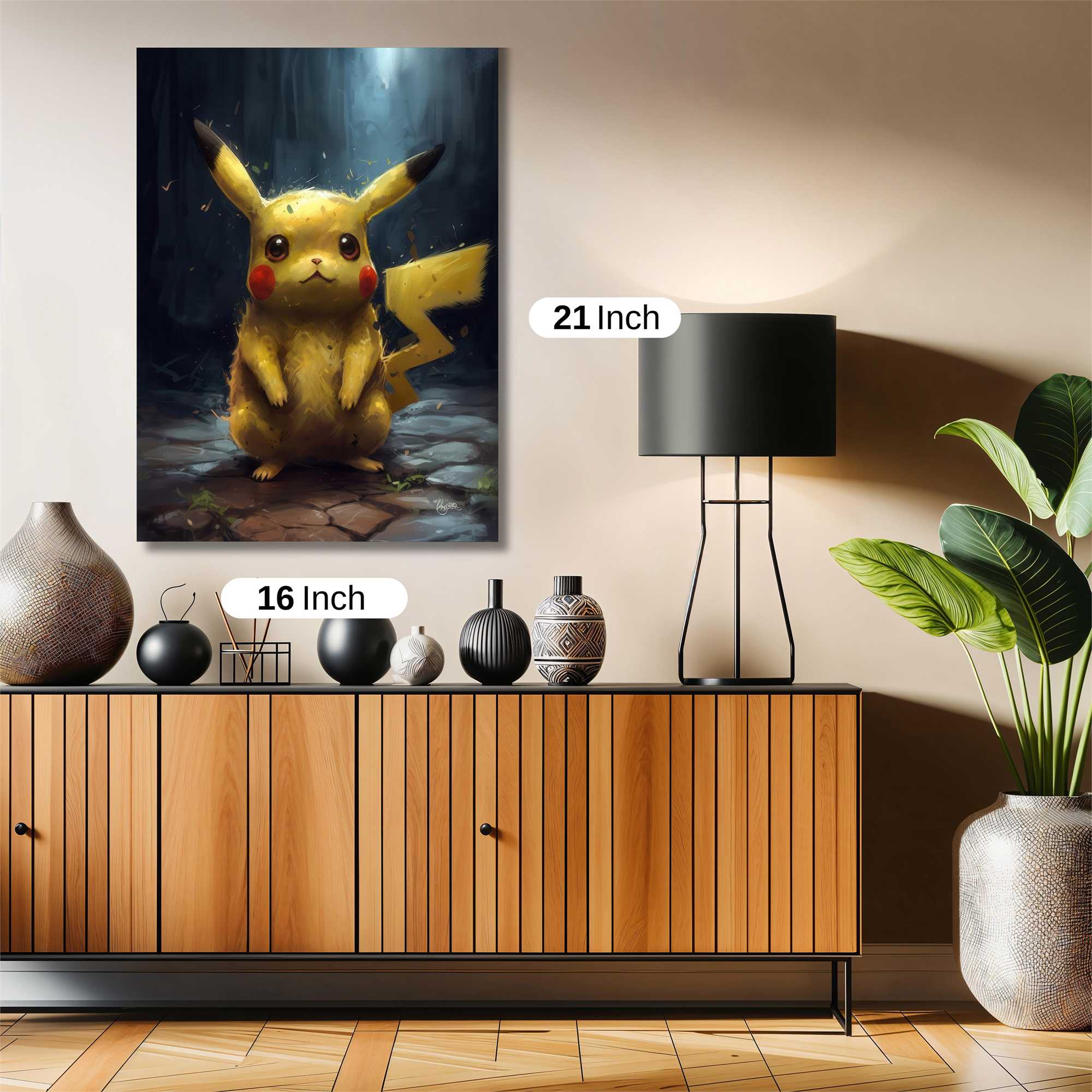 Pikachu Serene Safe Wall Magnetic / M