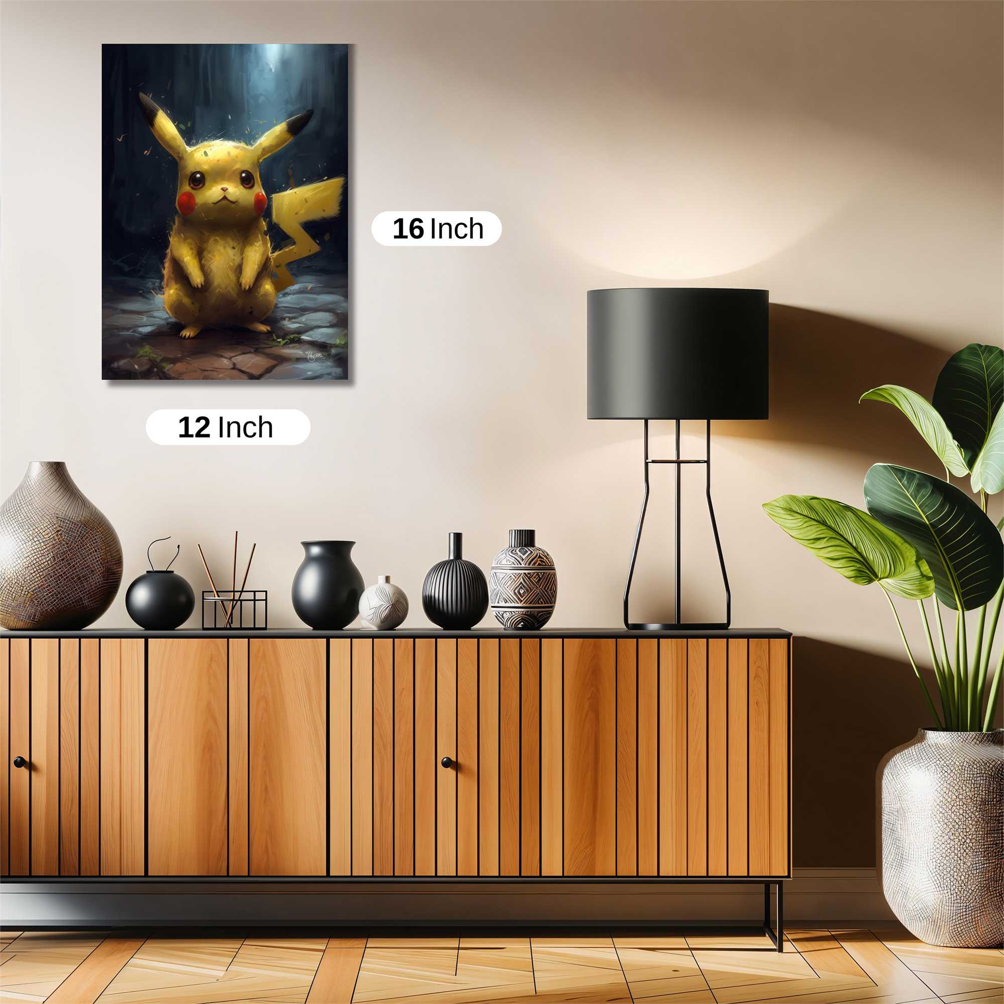 Pikachu Serene Safe Wall Magnetic / M