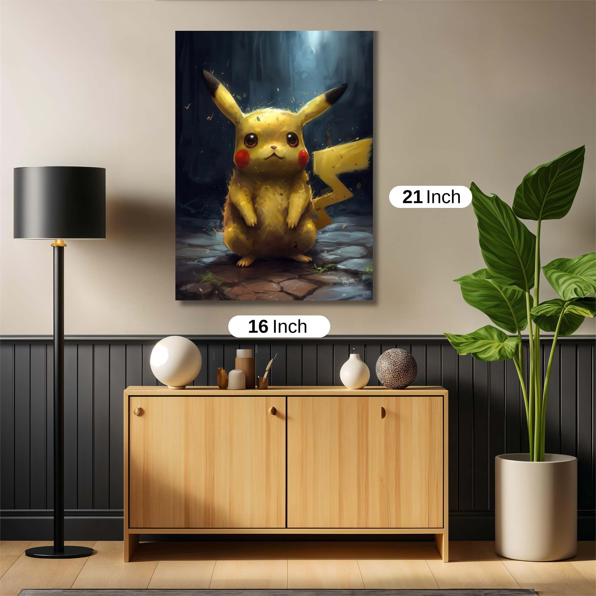 Pikachu Serene Safe Wall Magnetic / M