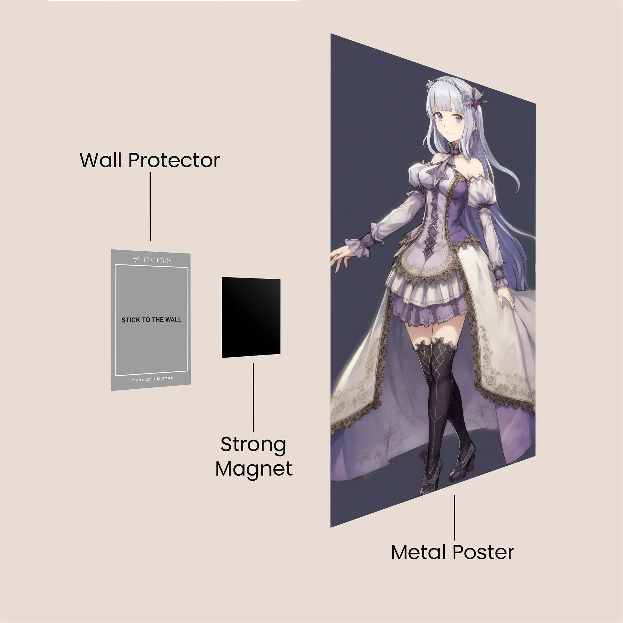 Luna Elegance Safe Wall Magnetic / M