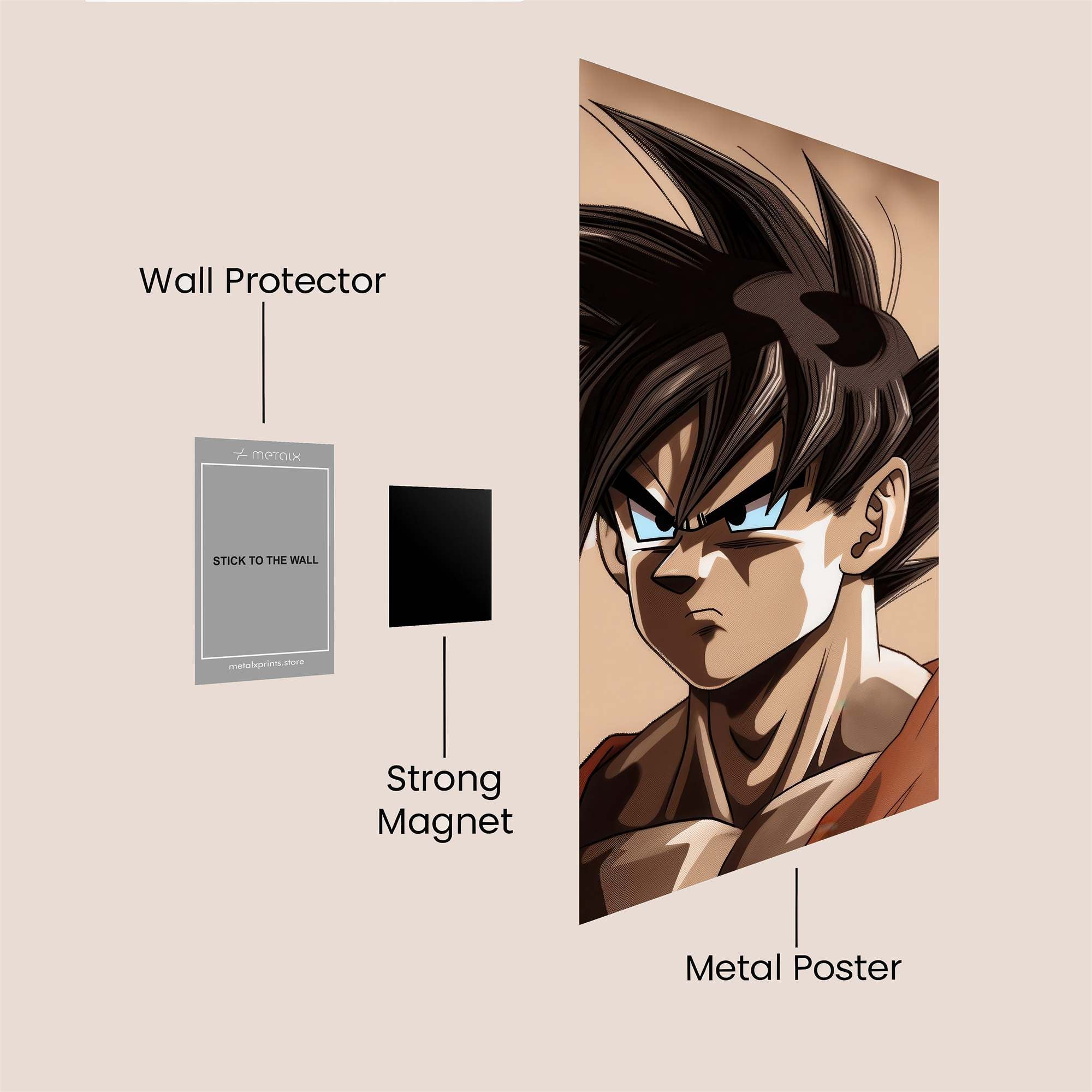 Goku Resolute Safe Wall Magnetic / M