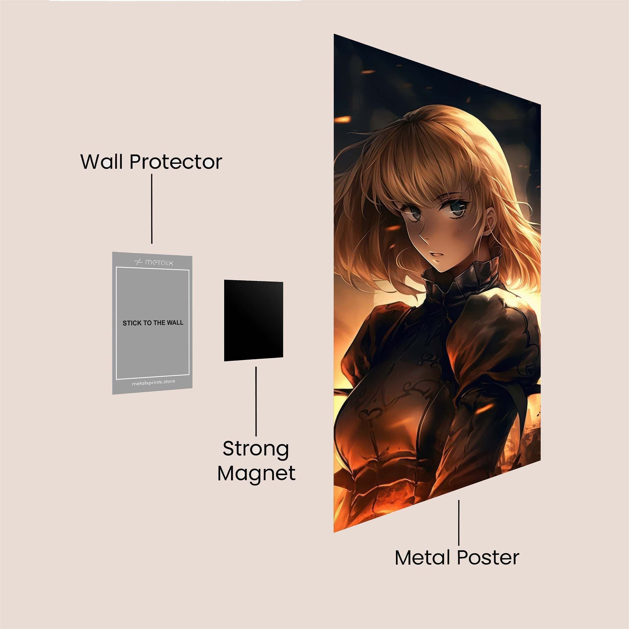 Sabre Blaze Safe Wall Magnetic / M