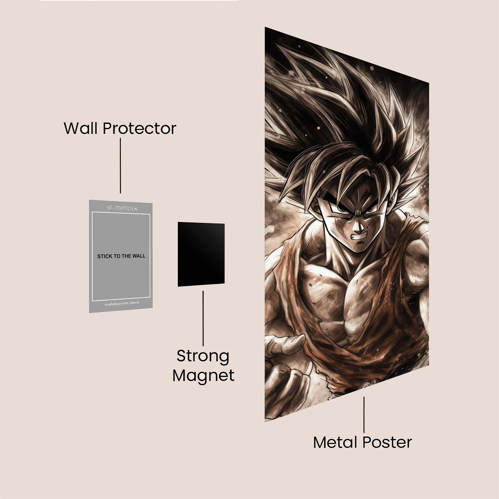 Goku Intense Safe Wall Magnetic / M