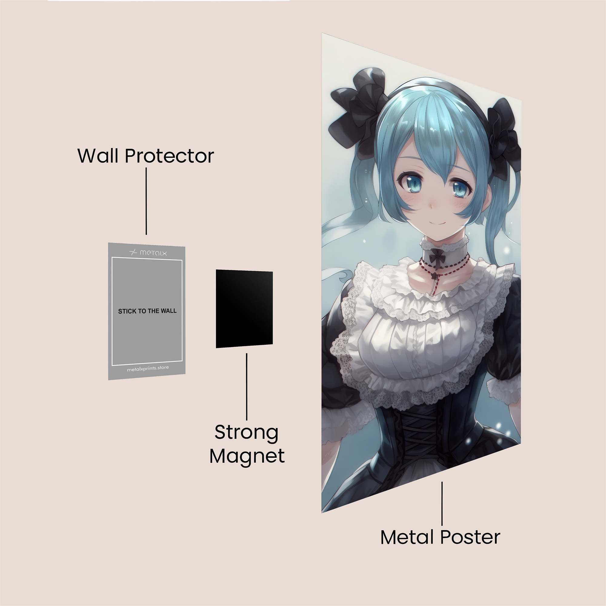 Hatsune Enchanting Safe Wall Magnetic / M